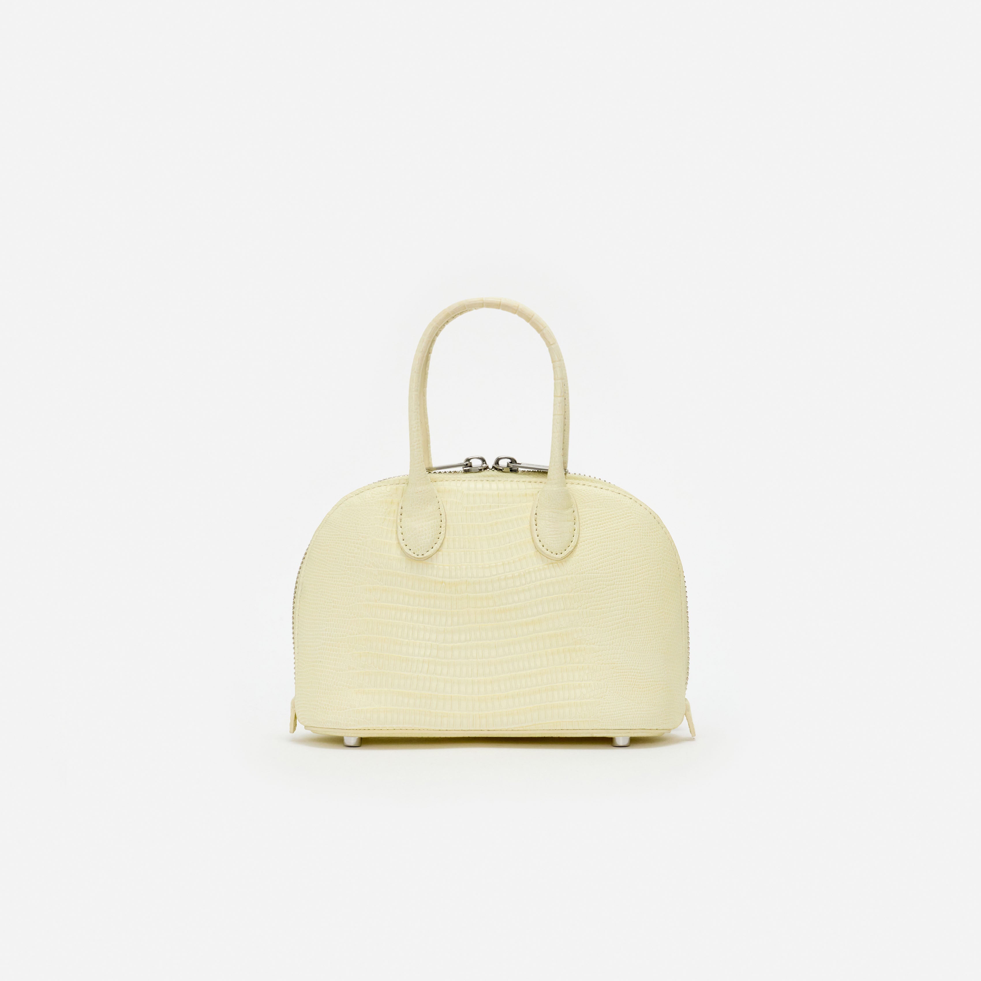 Self Portrait Embossed Leather Yellow Mini Bag Tasche Gelb