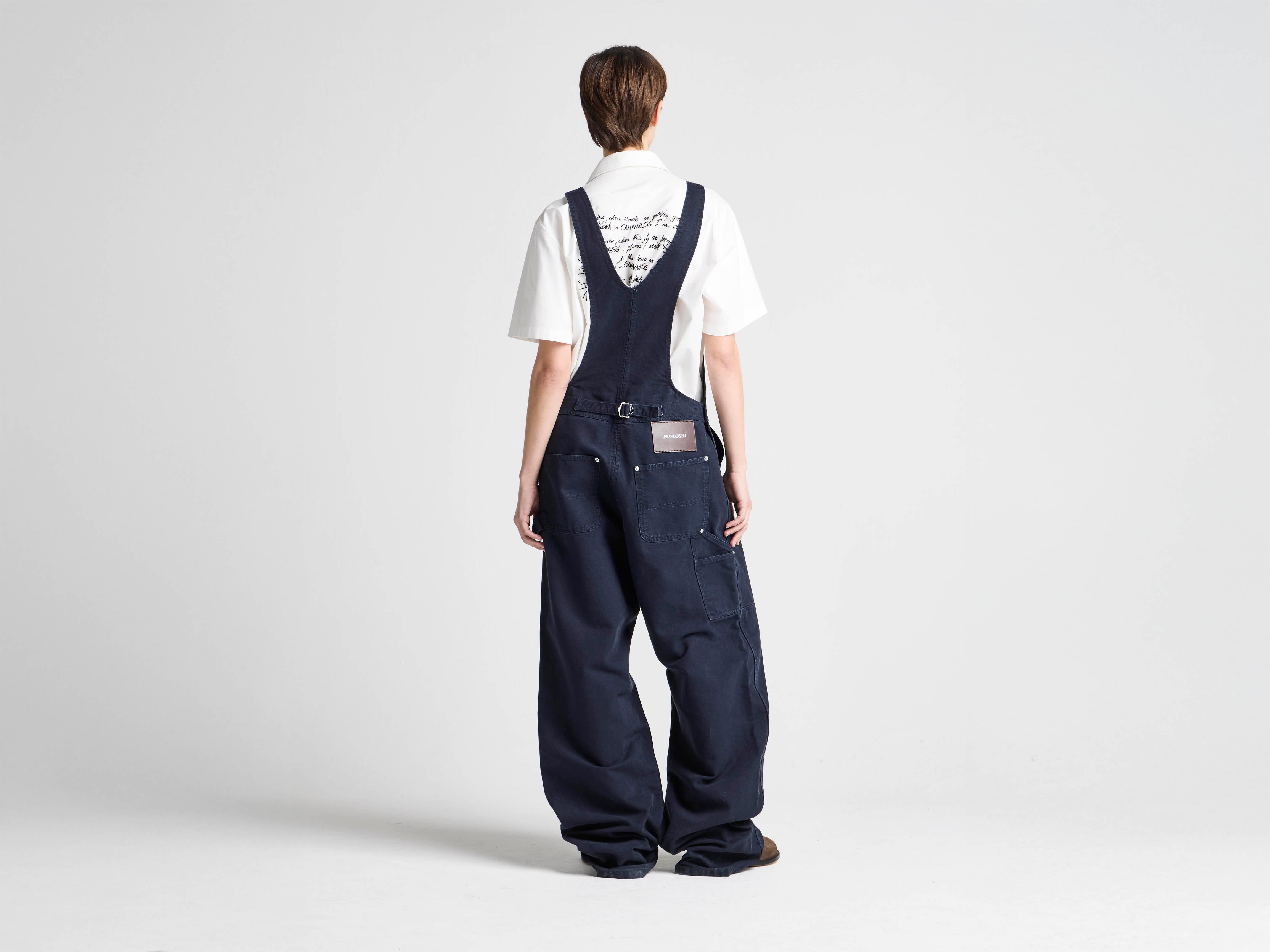 JW Anderson x Guinness Latzhose Indigo Baumwolle Unisex