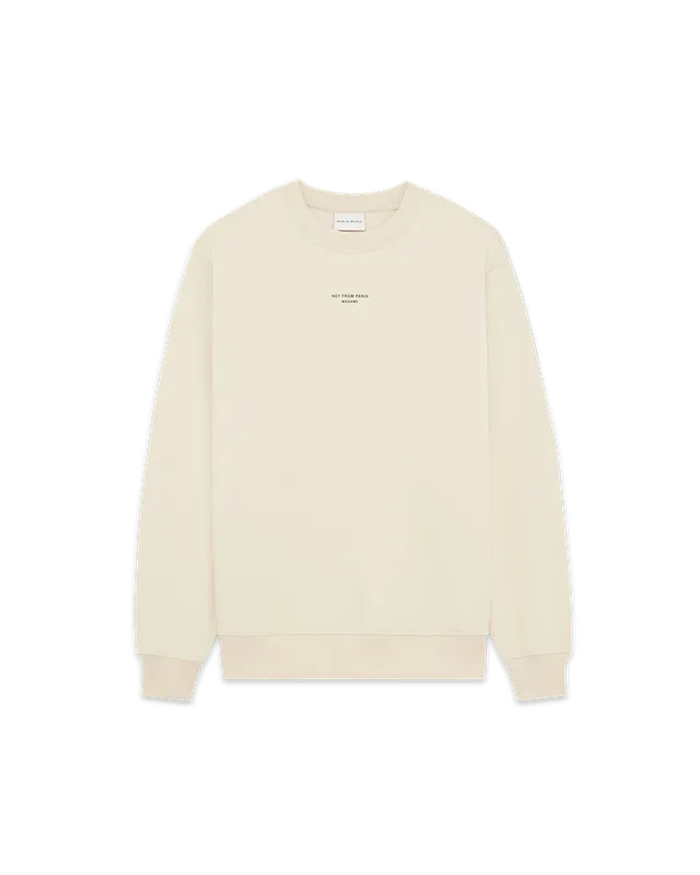 Drôle De Monsieur Le Sweatshirt Slogan Classique Sweatshirt Mastic Baumwolle