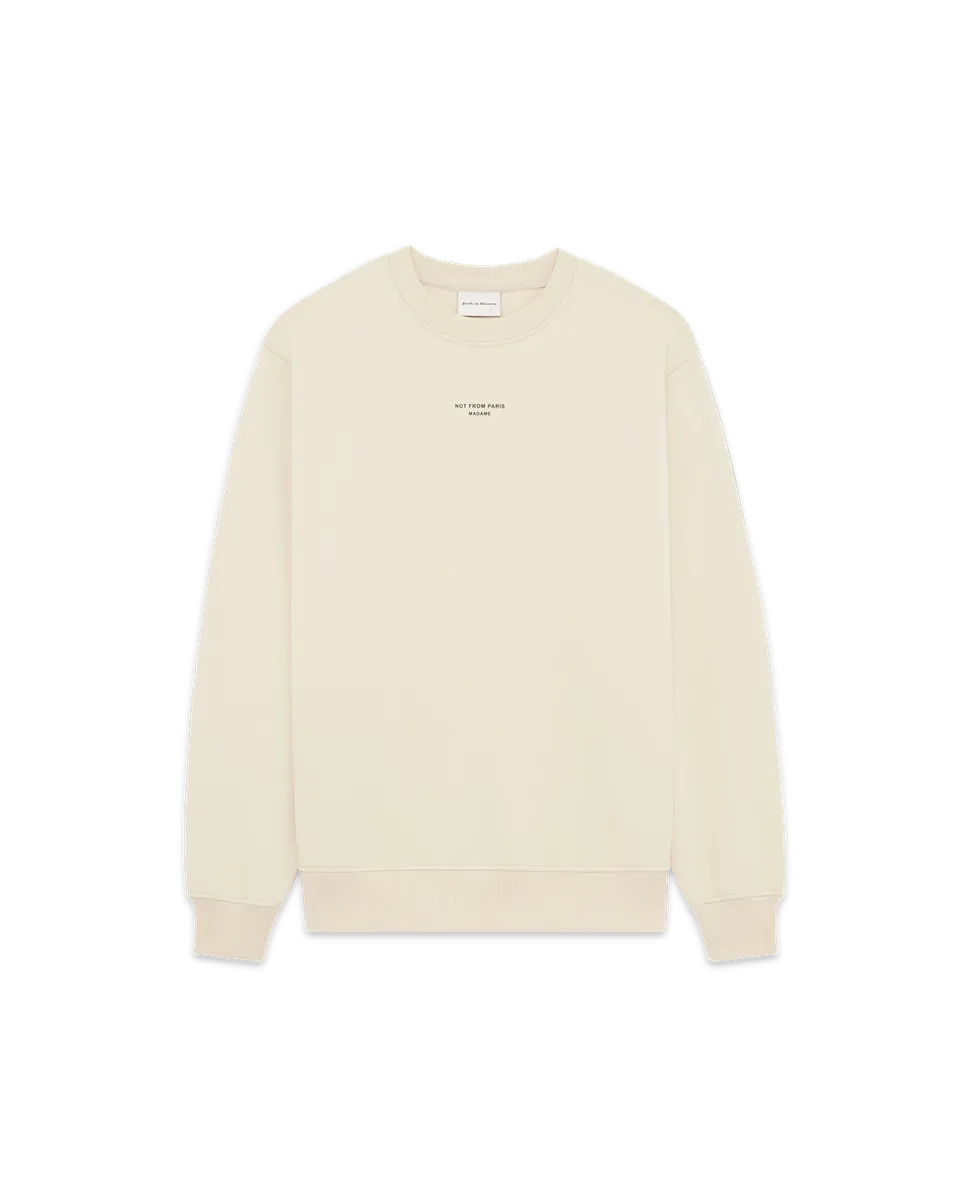 Drôle De Monsieur Le Sweatshirt Slogan Classique Sweatshirt Mastic Baumwolle