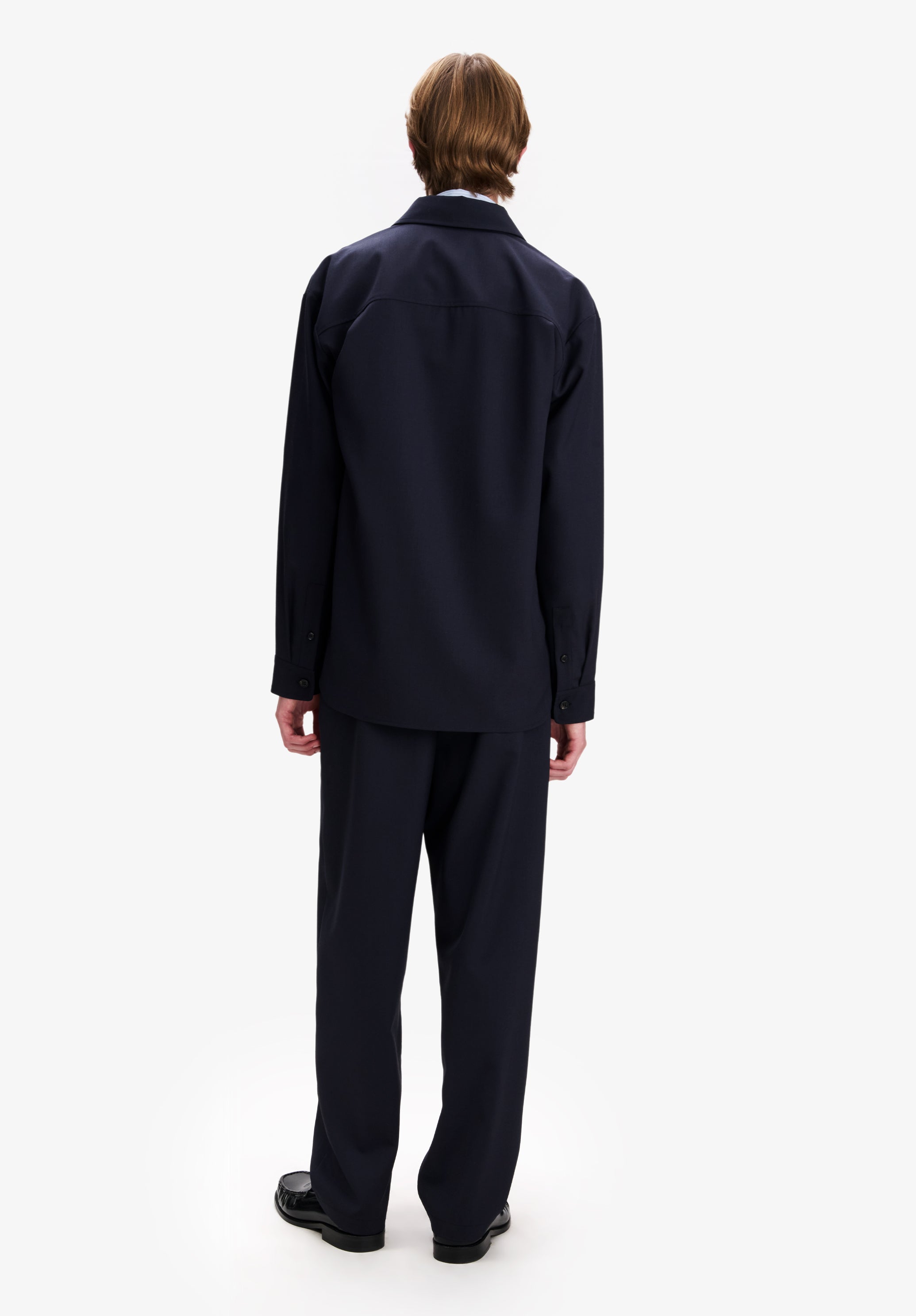 A.P.C. Overshirt Wolle Marineblau Gr. M