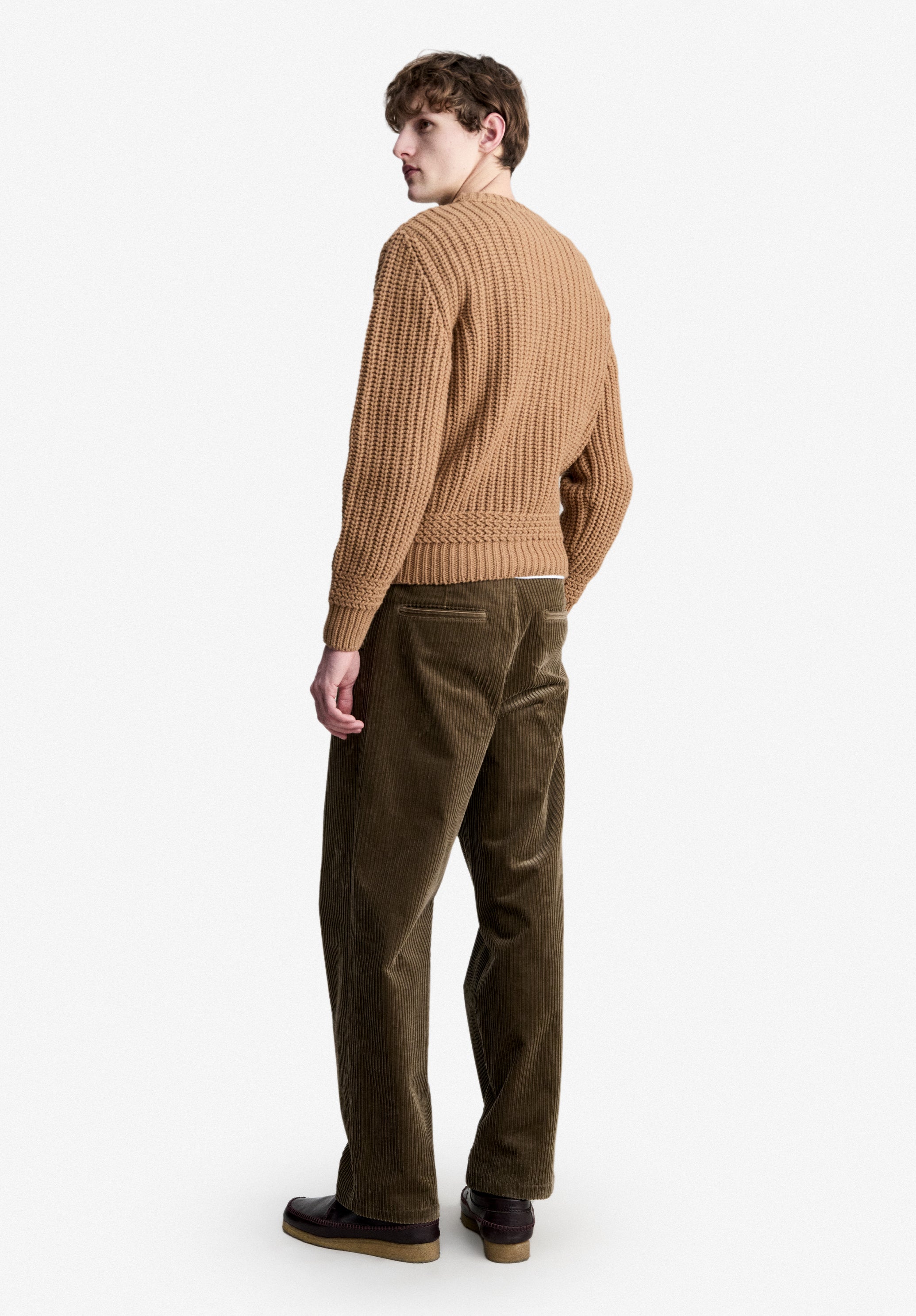 A.P.C. kamelfarbener Wollpullover Gr. M Recycling