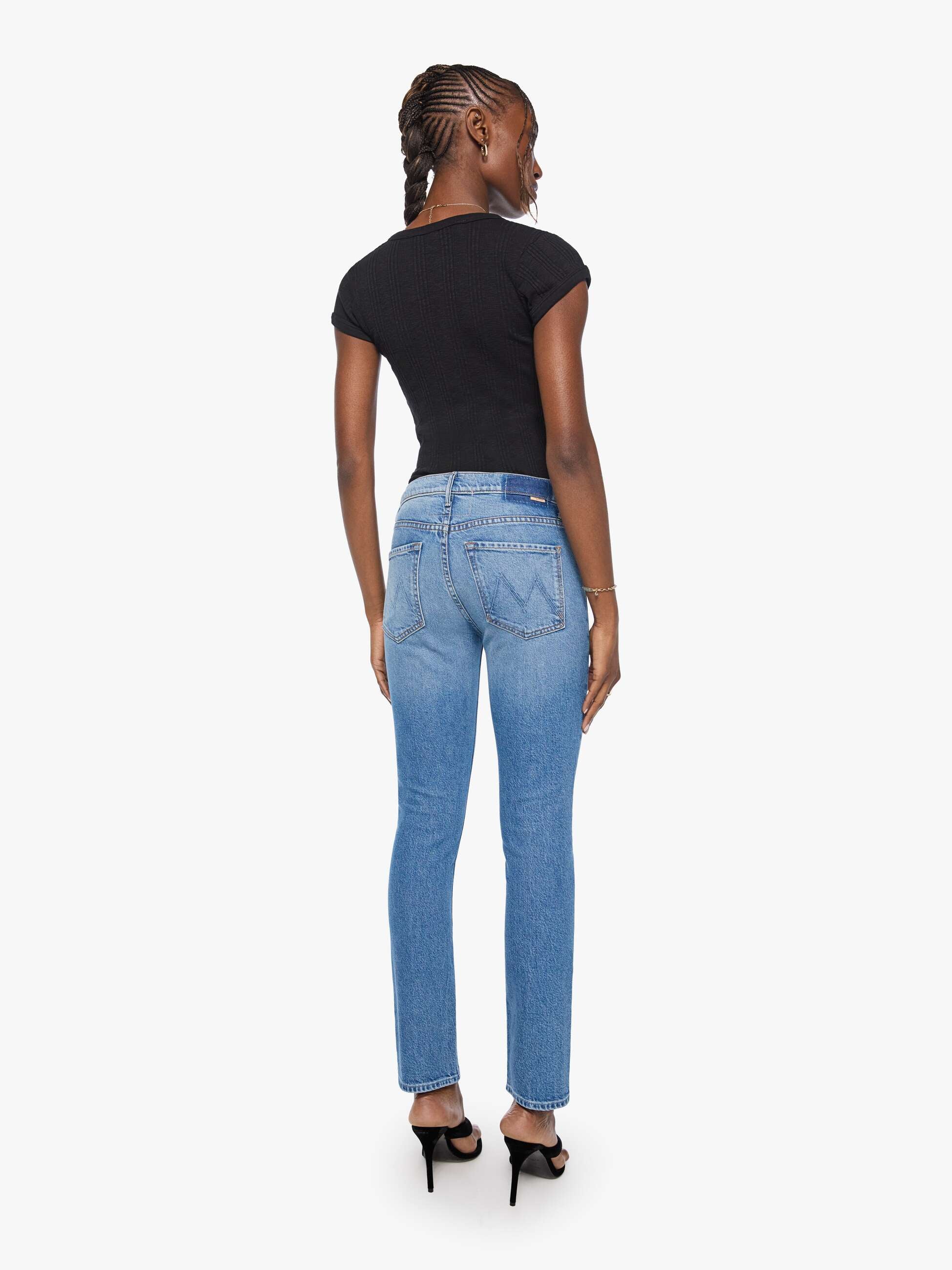 Mother The Mid Rise Dazzler Hover Jeans Just An Animal mittelblau