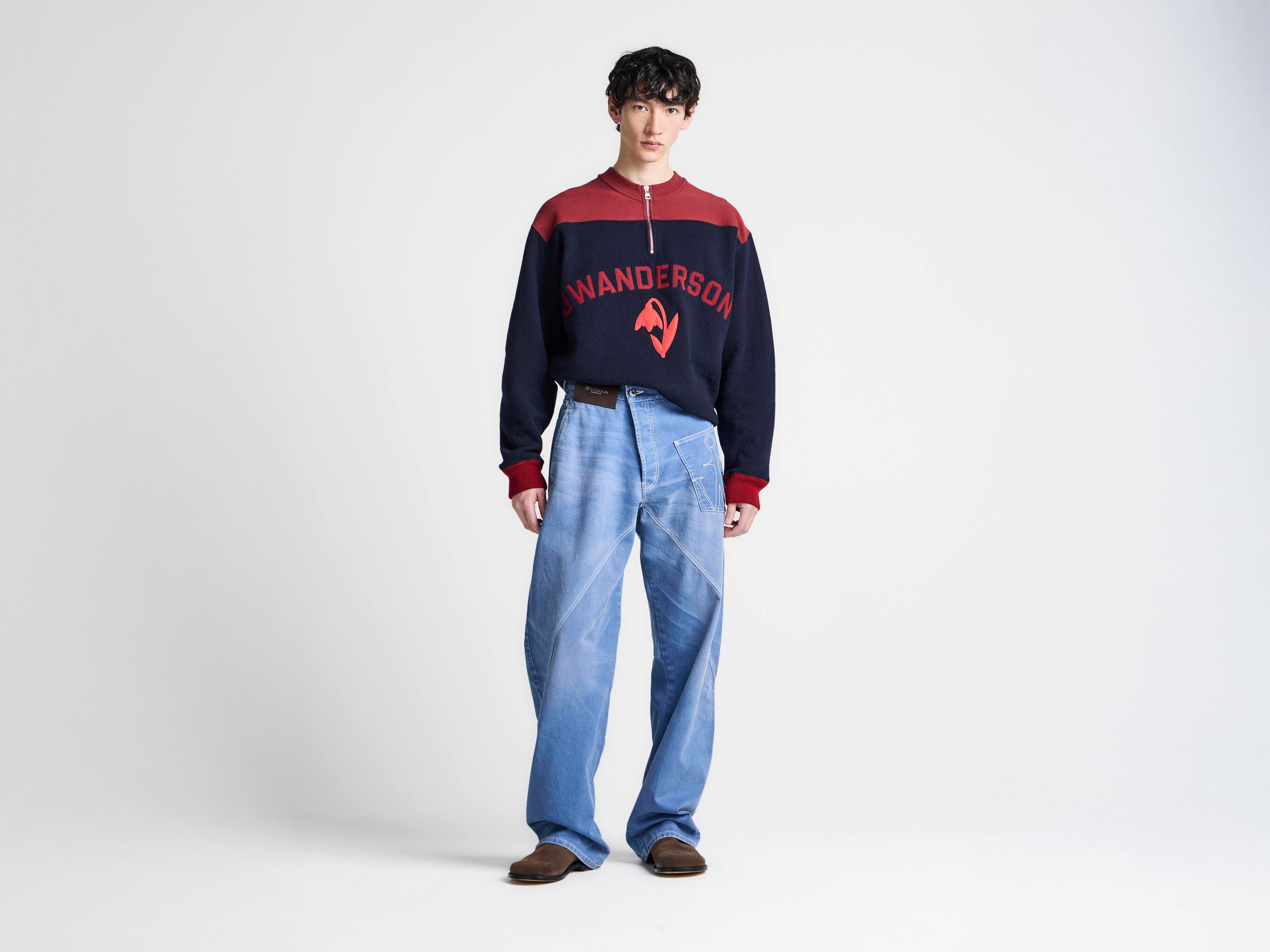 J.W.Anderson Twisted Workwear Denim Jeans French Blue Herren