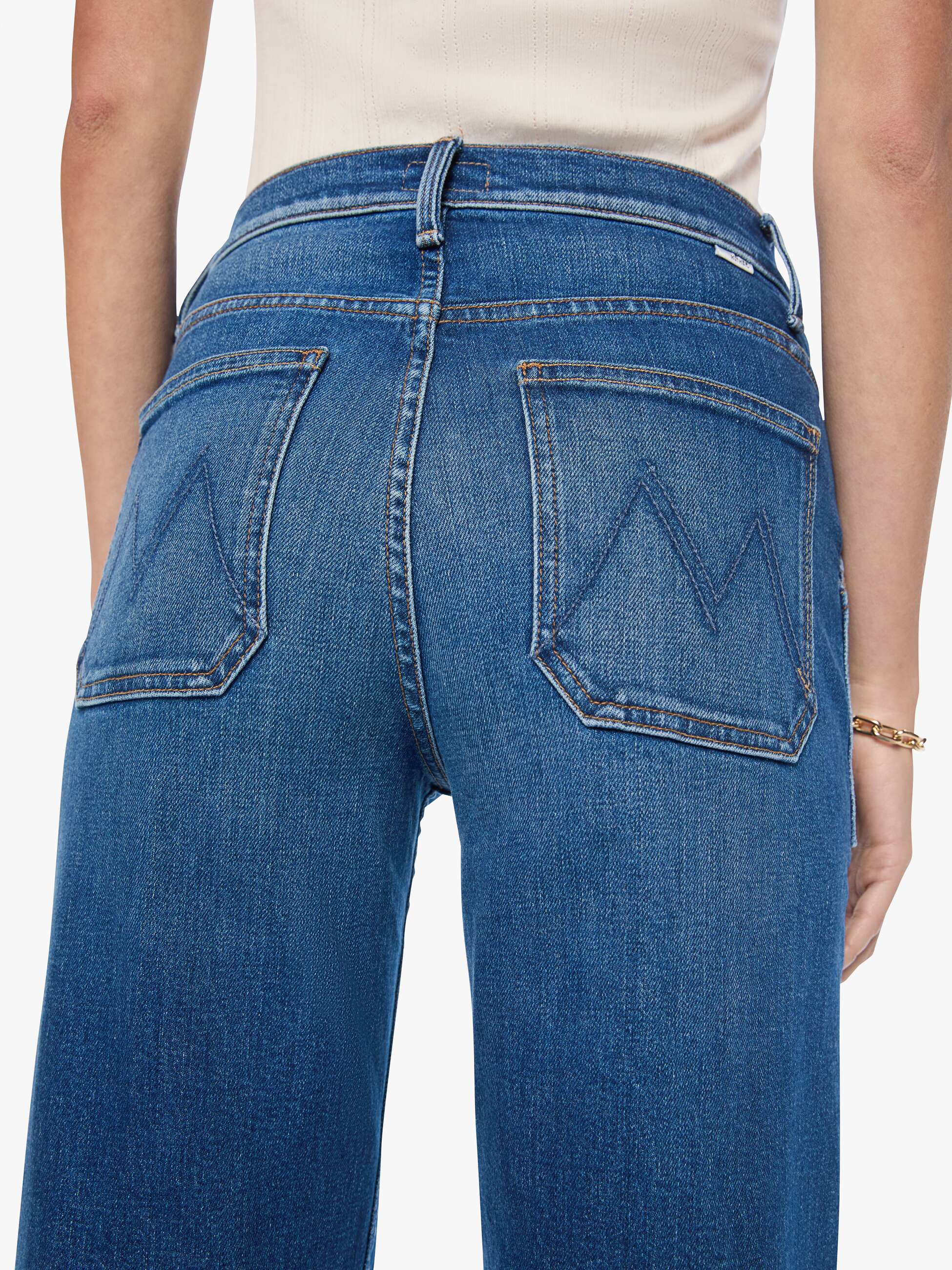 Mother Denim Patch Maven Sneak Jeans Spare Me Drama
