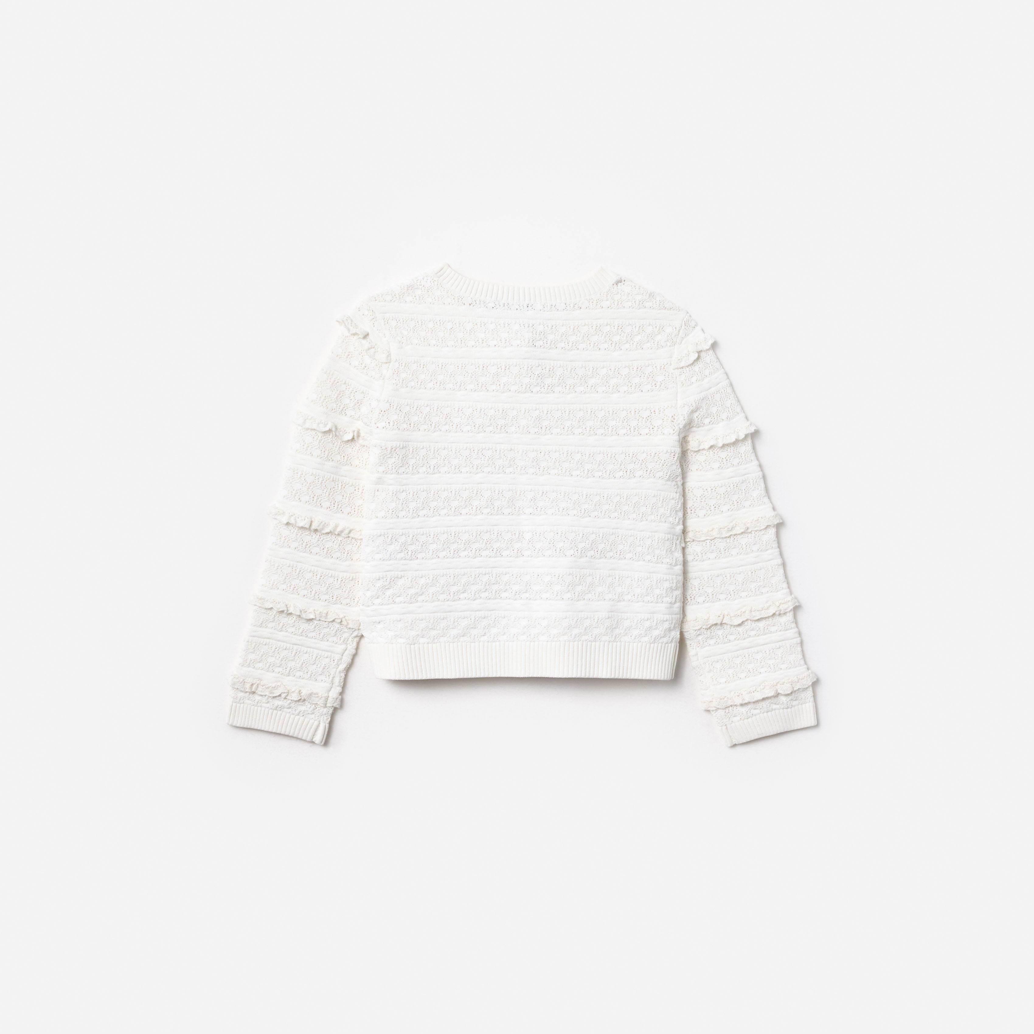Self Portrait Knitwear Cream Cherry Cardigan Kinder-Strickjacke Creme