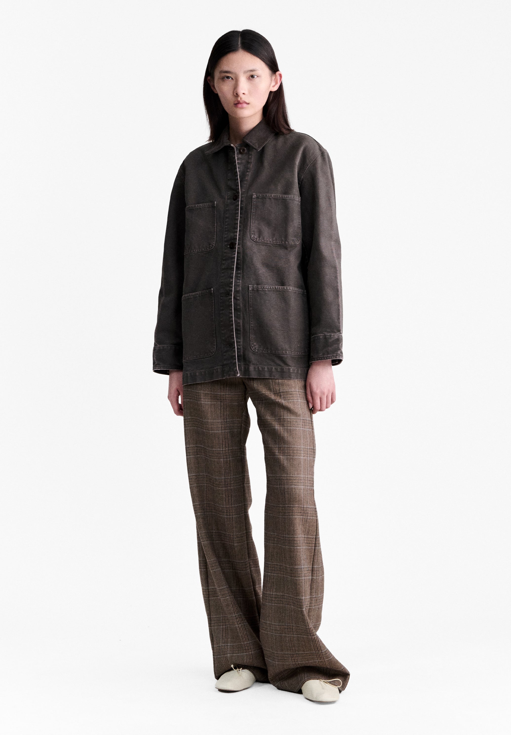 A.P.C. Workwear-Jacke Canvas braun