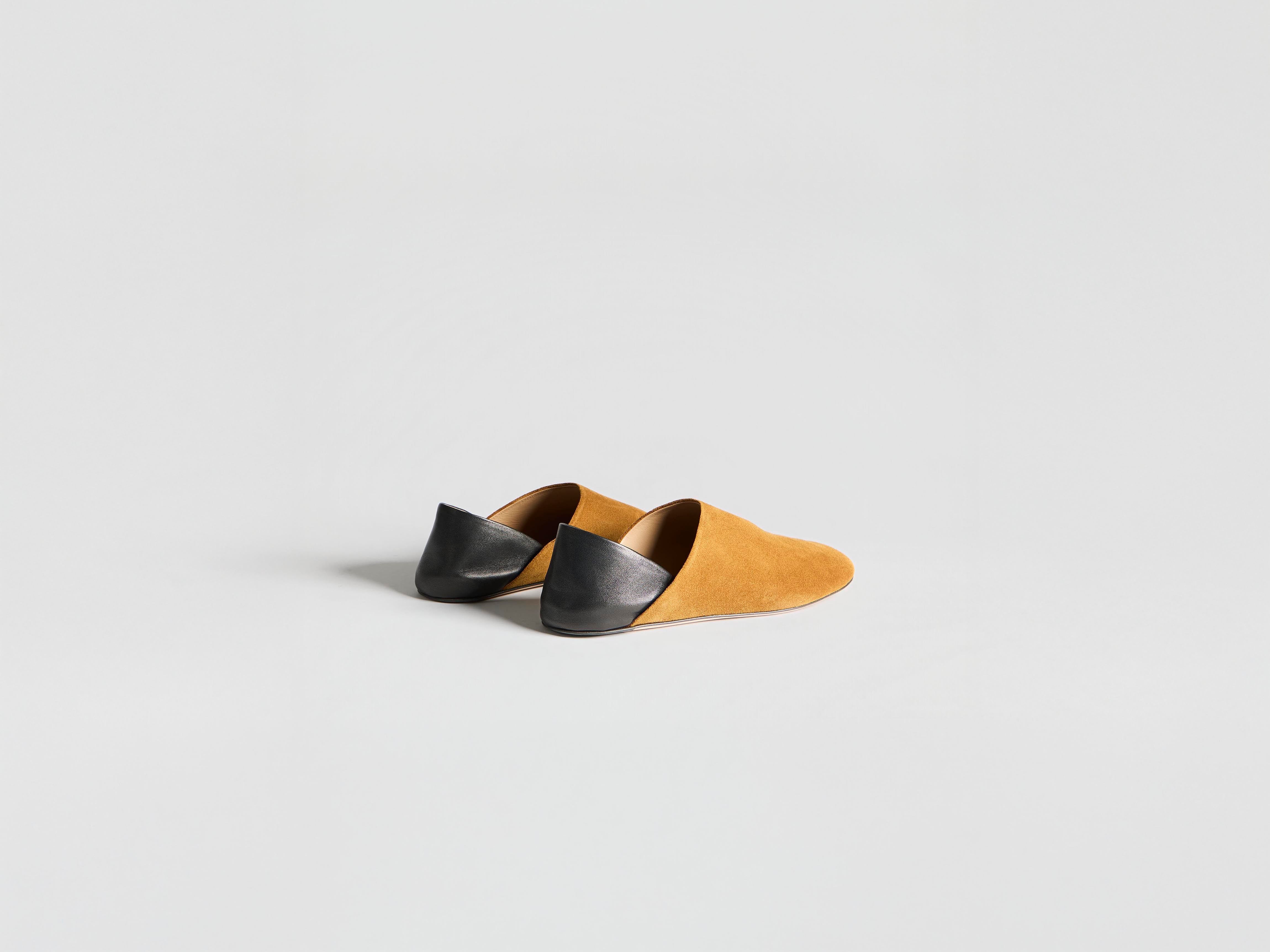 J.W.Anderson Slipper Mules Herren Caramel Schwarz Leder