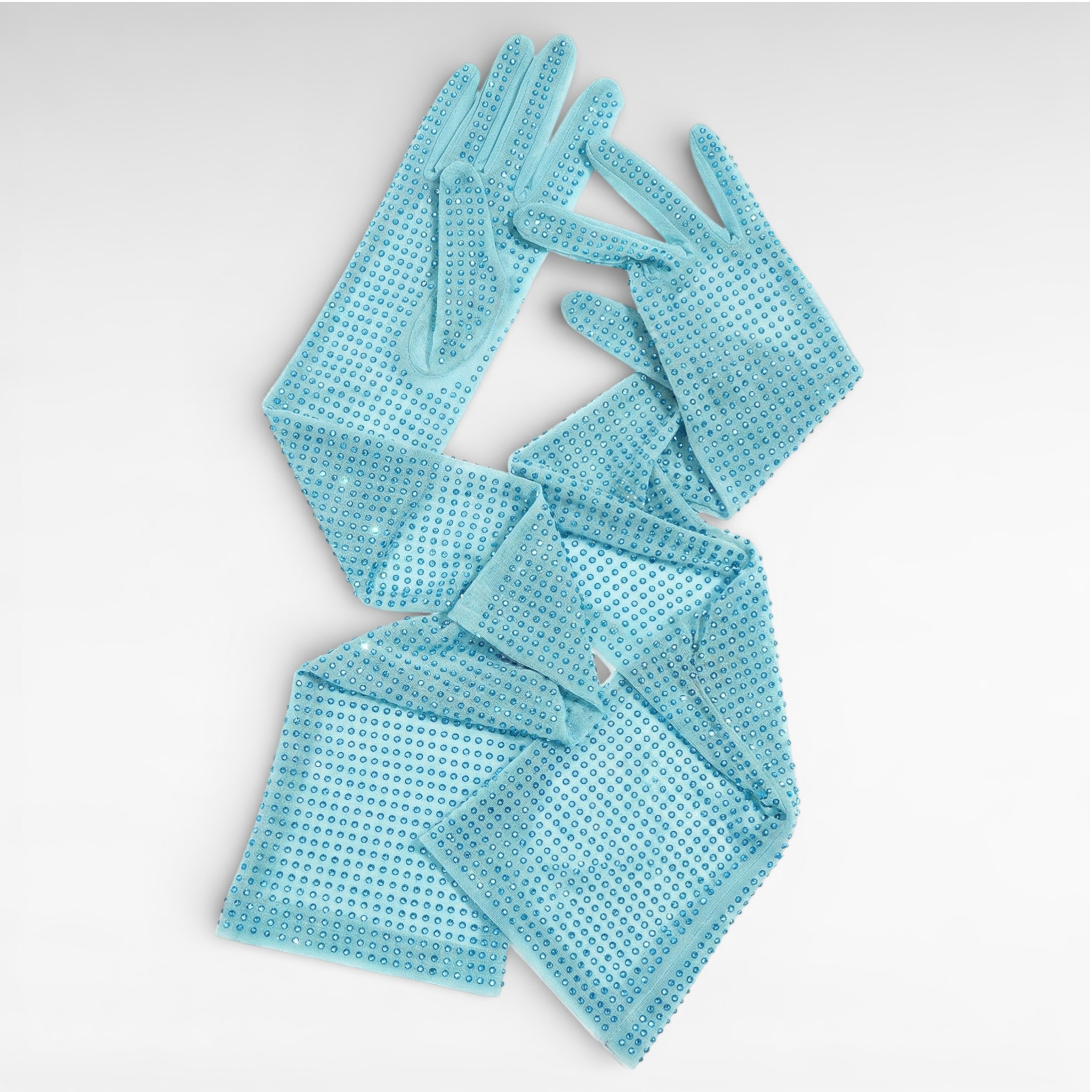 Gedebe Crystal Gloves Handschuhe Tüll Kristall 35 cm