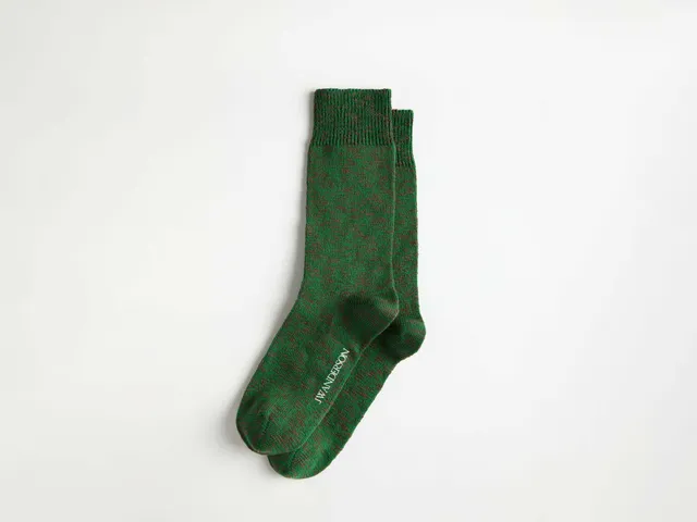 J.W.Anderson Socks Cotton Slub Socke Bottle Green Grün