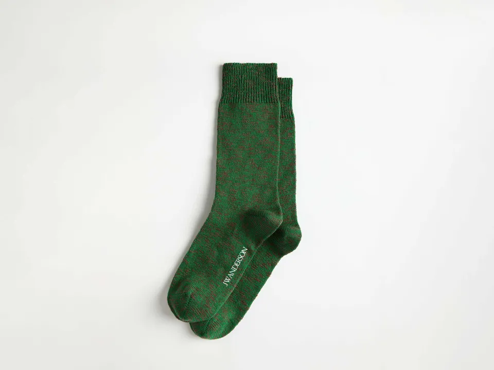 J.W.Anderson Socks Cotton Slub Socke Bottle Green Grün