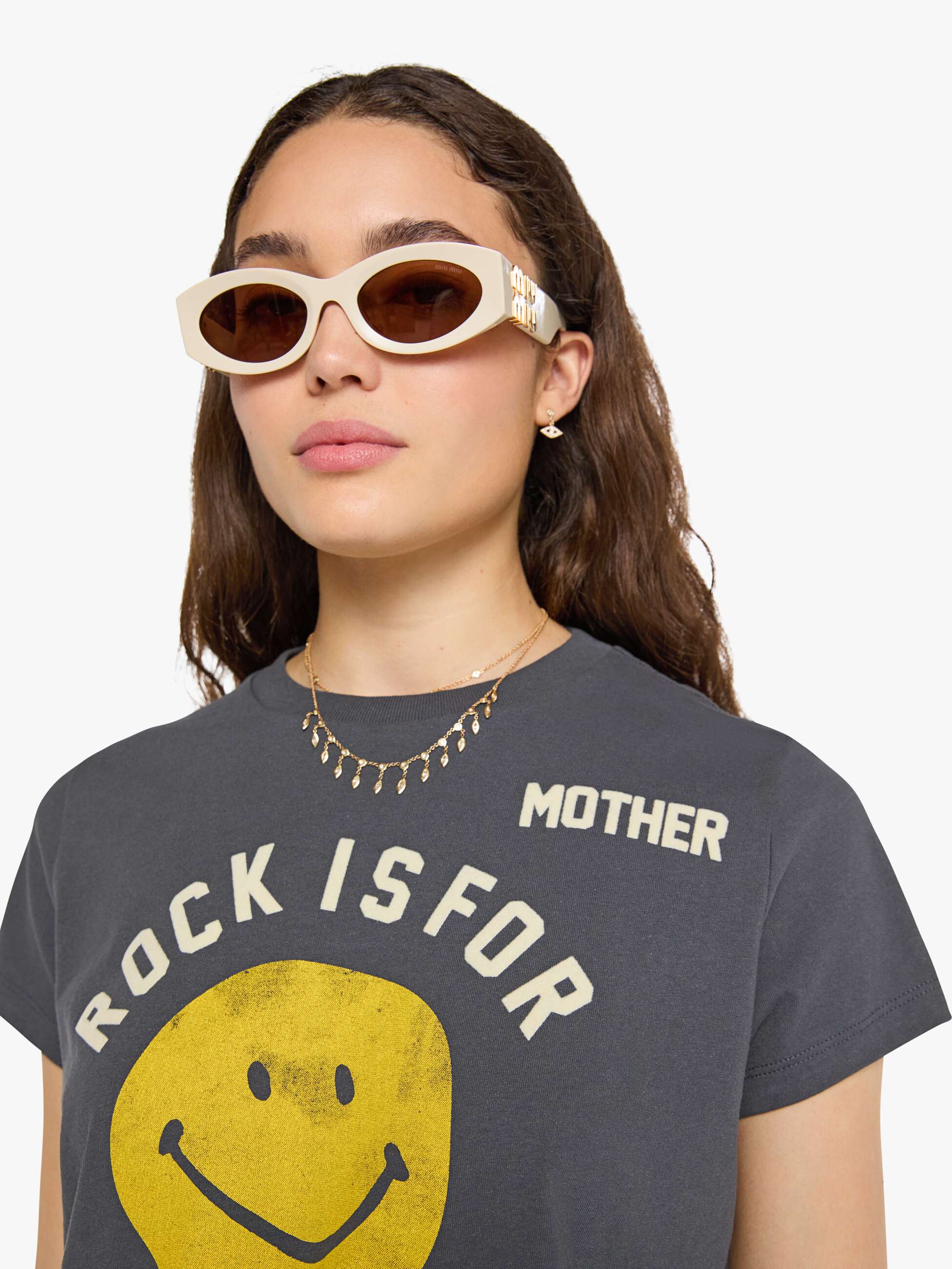 Mother The Boxy Goodie Goodie T-Shirt Rock Is For Cool Girls