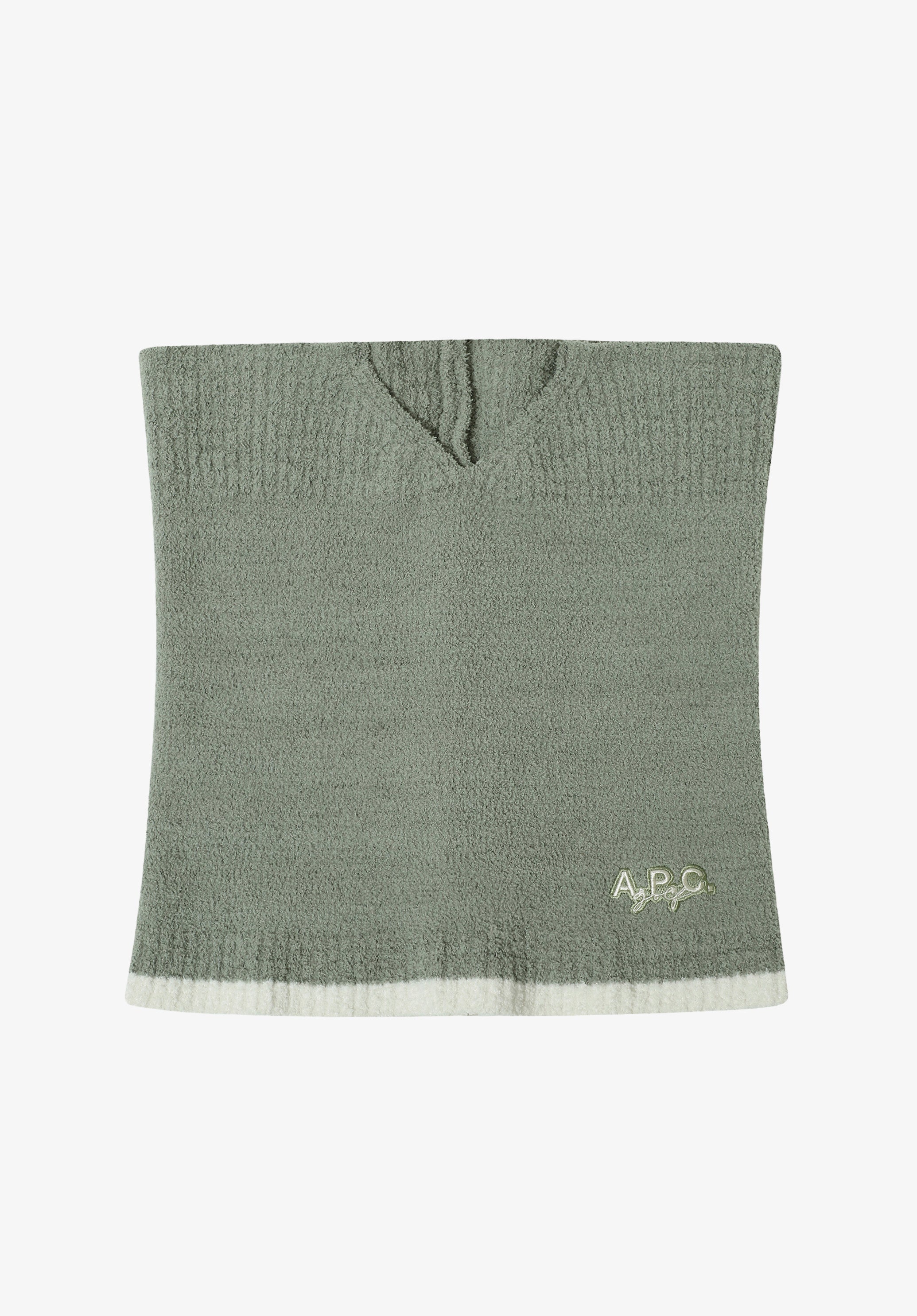 A.P.C. Halstuch Golf warm Stickerei TU weiss