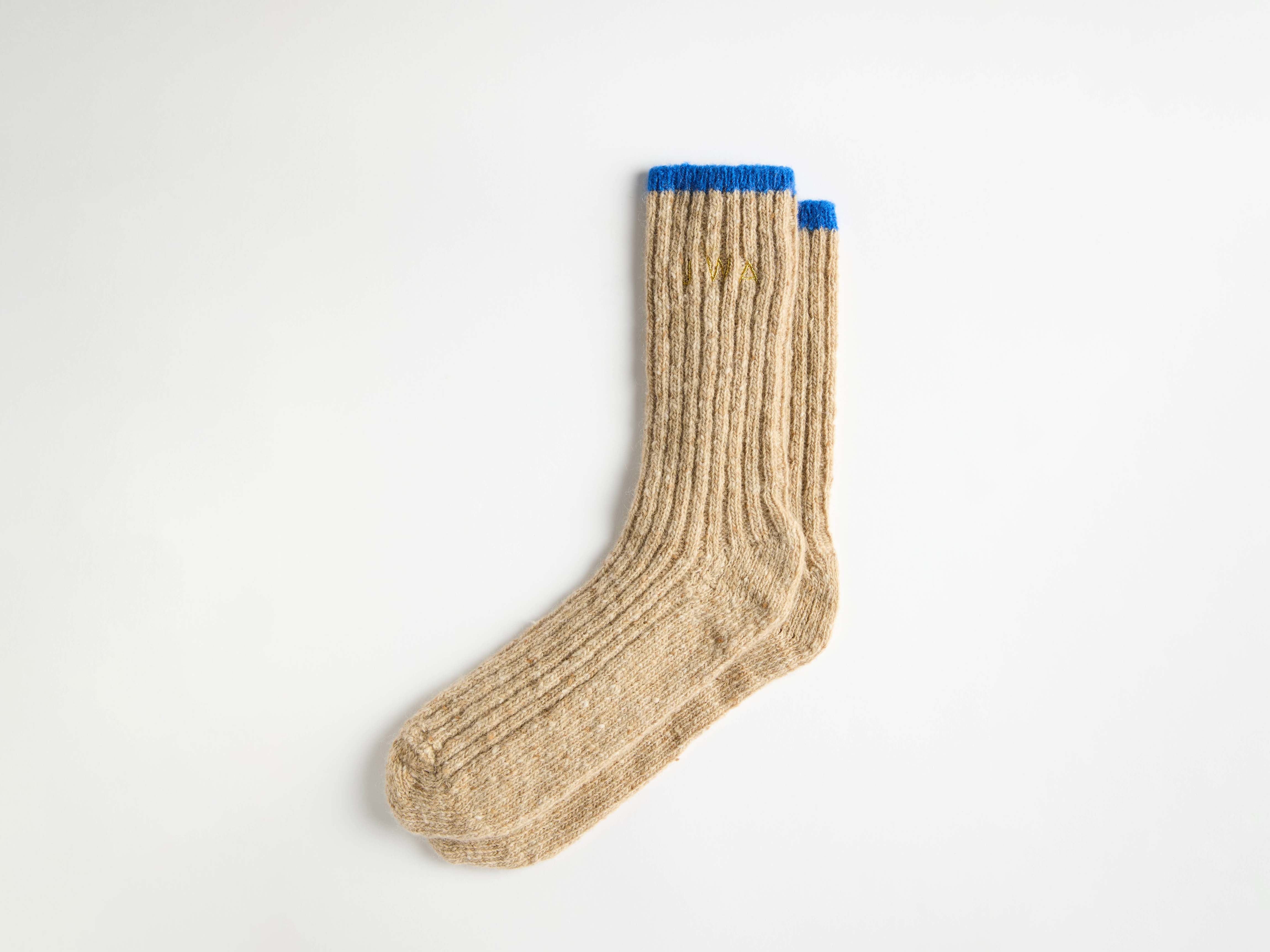 J.W.Anderson Donegal Socken Oatmeal Melange Wolle