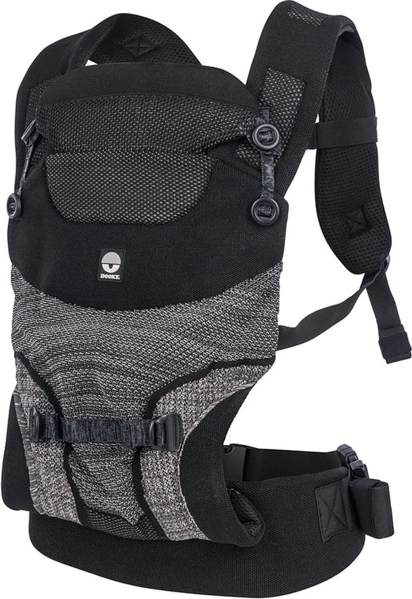 Dooky Carrier Terra Nova Babytrage Schwarz 0-3 Jahre bis 15 kg