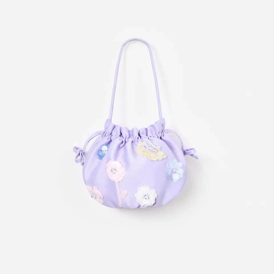 Self Portrait Lilac Flower Pouch Tasche Flieder Taft One Size