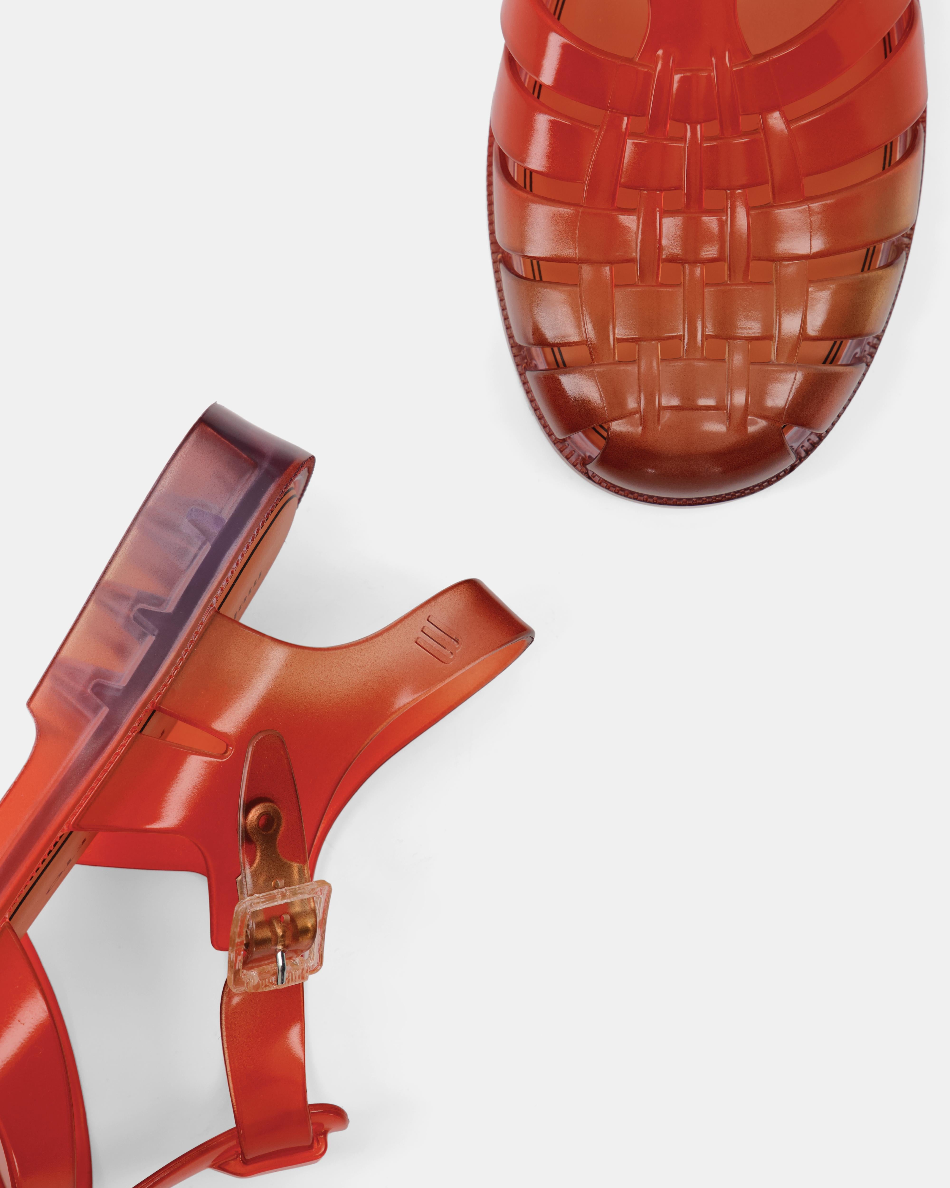 Nodaleto x Melissa Possession Sandale Tangerine Sunset PVC
