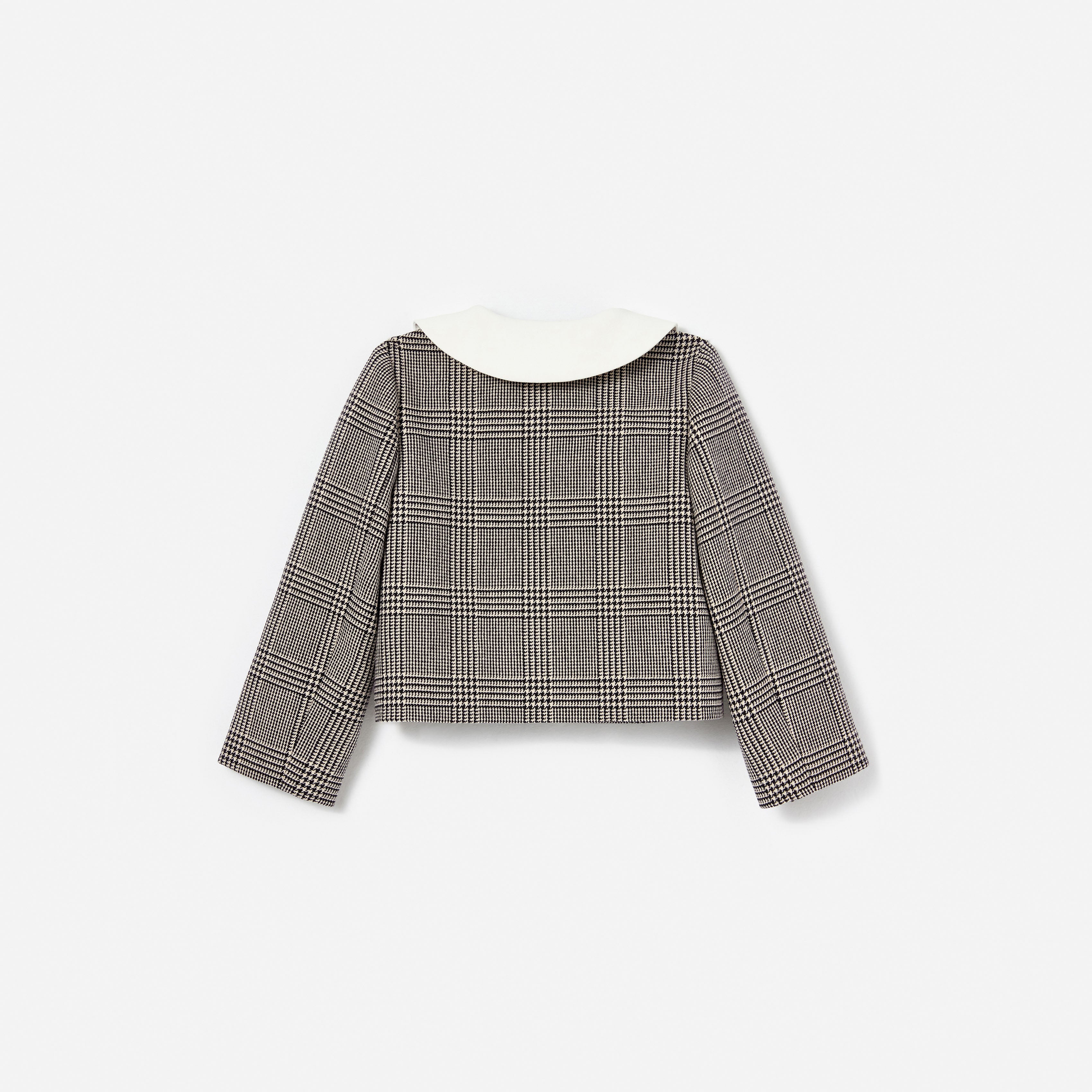 Self Portrait Black Check Kinder Jacke Kariert Wolle