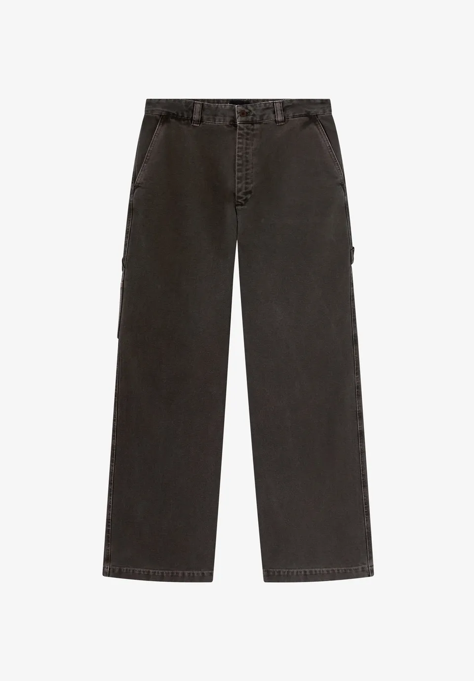 A.P.C. Carpenter-Hose Canvas braun weiter Schnitt