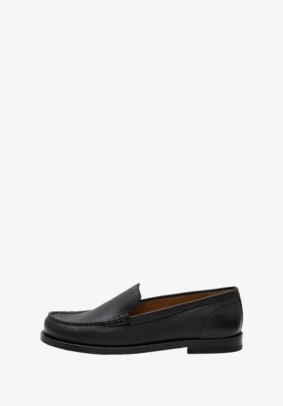 A.P.C. Mokassins Glattleder Schwarz Größe 38