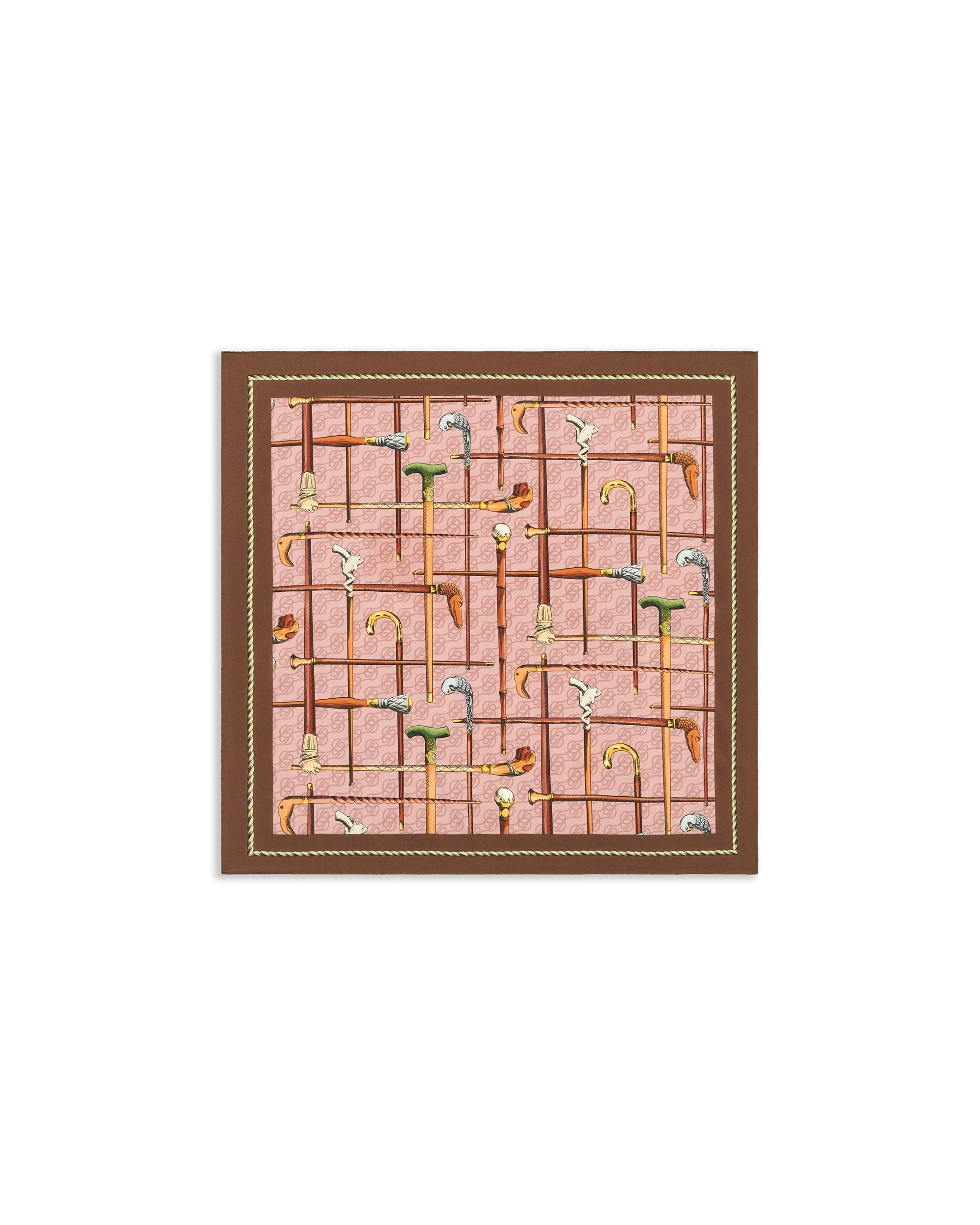 Drôle De Monsieur Cannes Seidenschal staubrosa 60x60 Seide