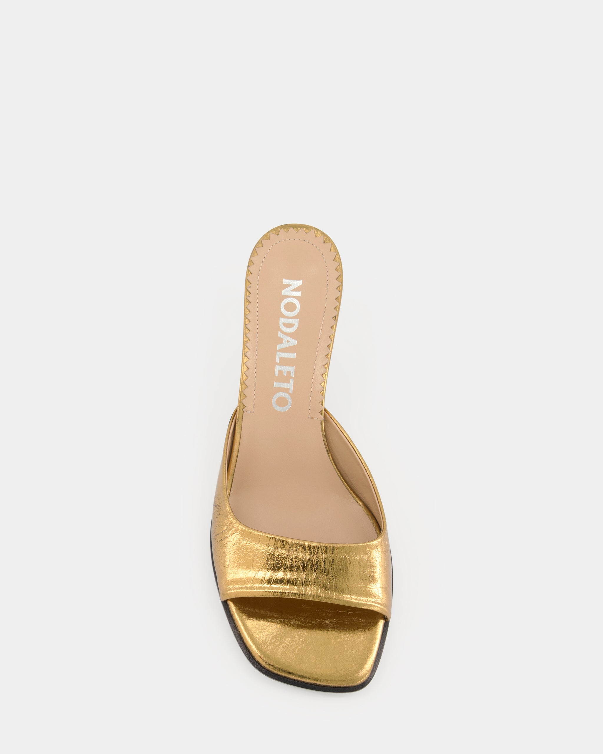 Nodaleto Dona Reese Mules Bronze Crackle 5 cm