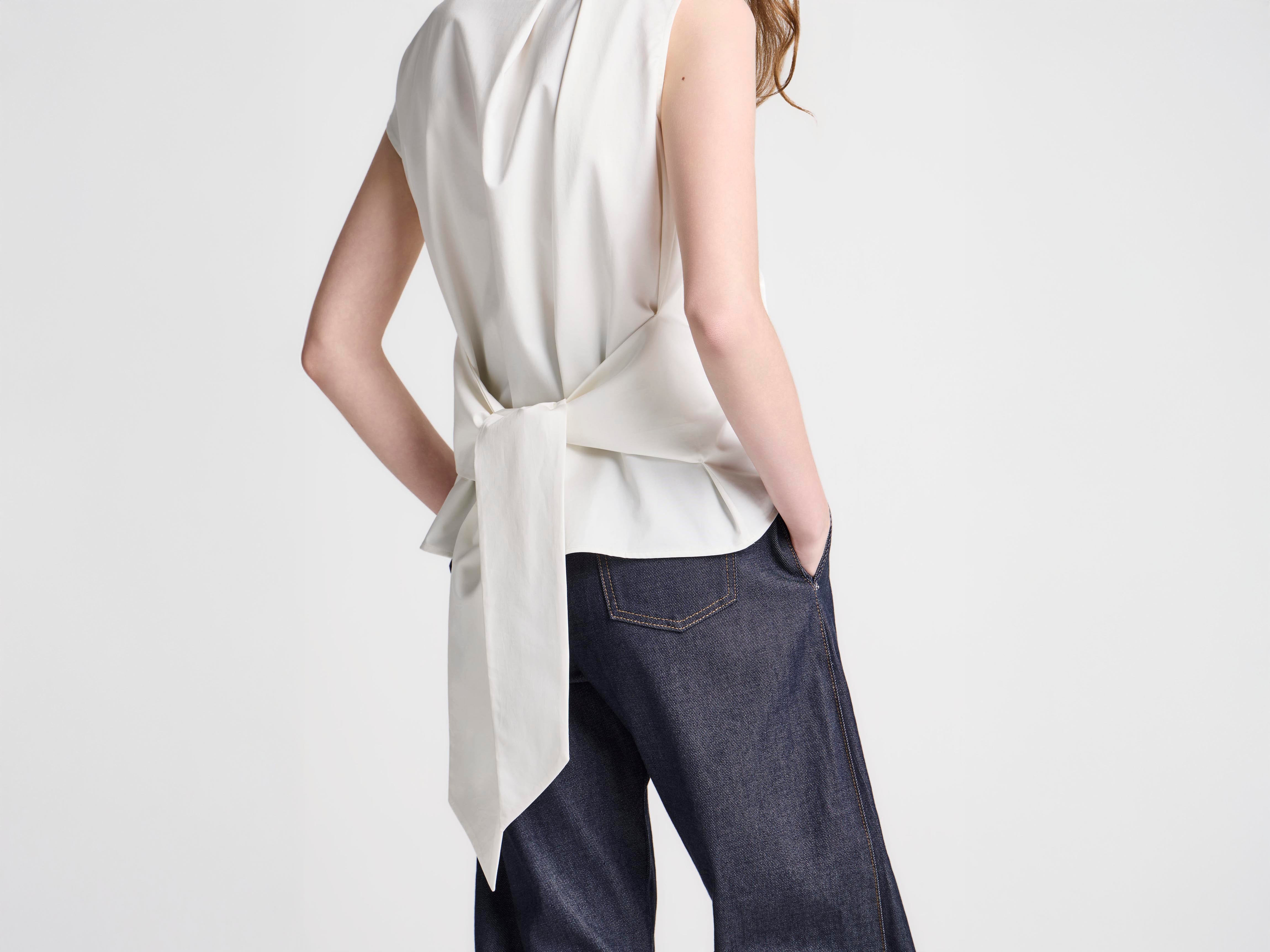J.W.Anderson Sculptural Top Ärmellos Ivory