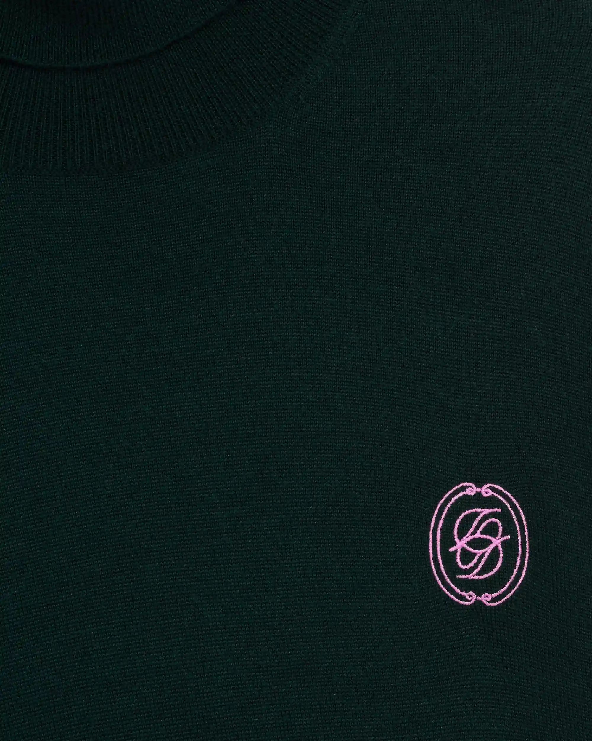 Drôle De Monsieur D Mirror Rollkragenpullover Dunkelgrün Wolle