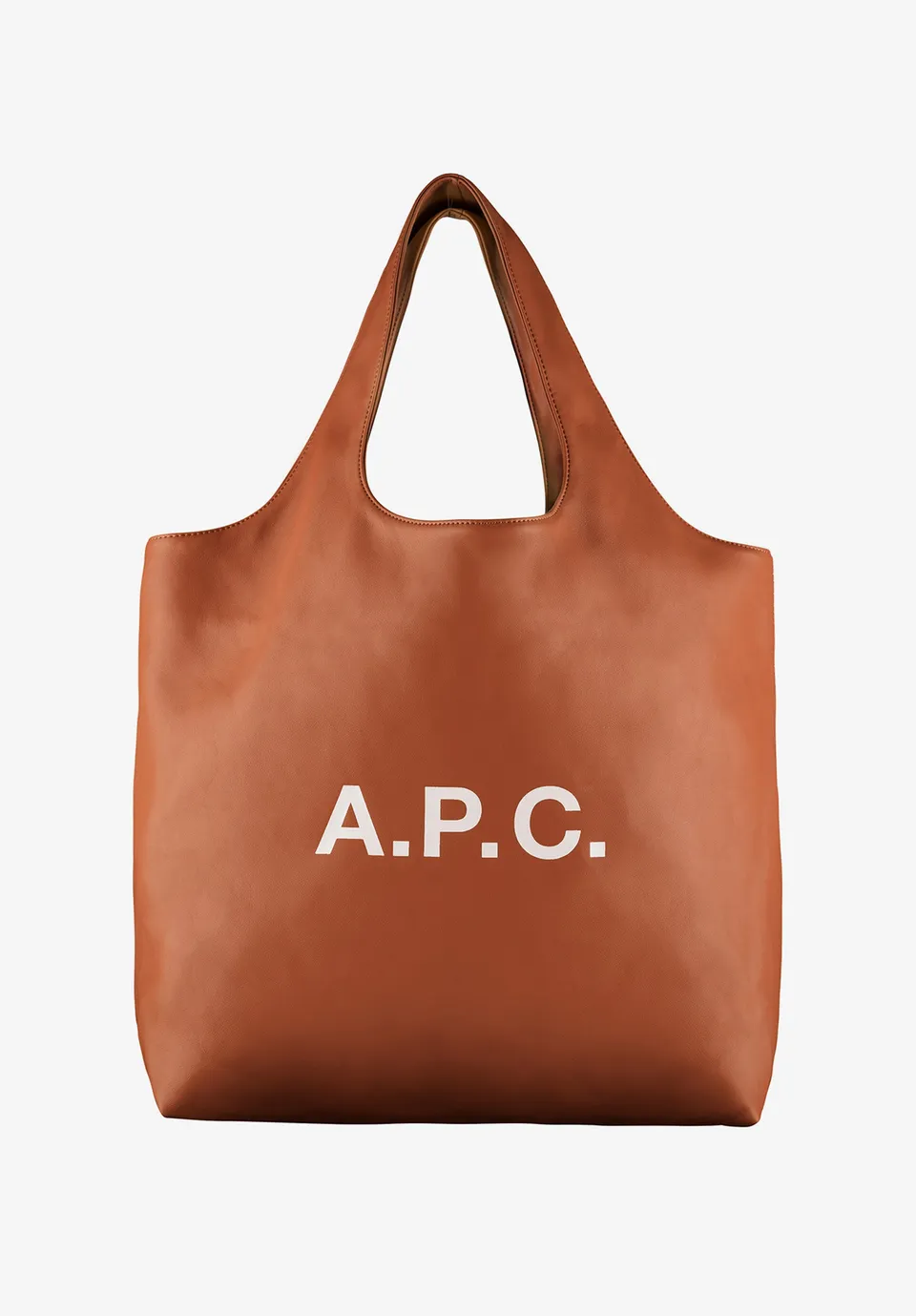 A.P.C. Ninon Stoffbeutel Lederoptik weiß recycelt