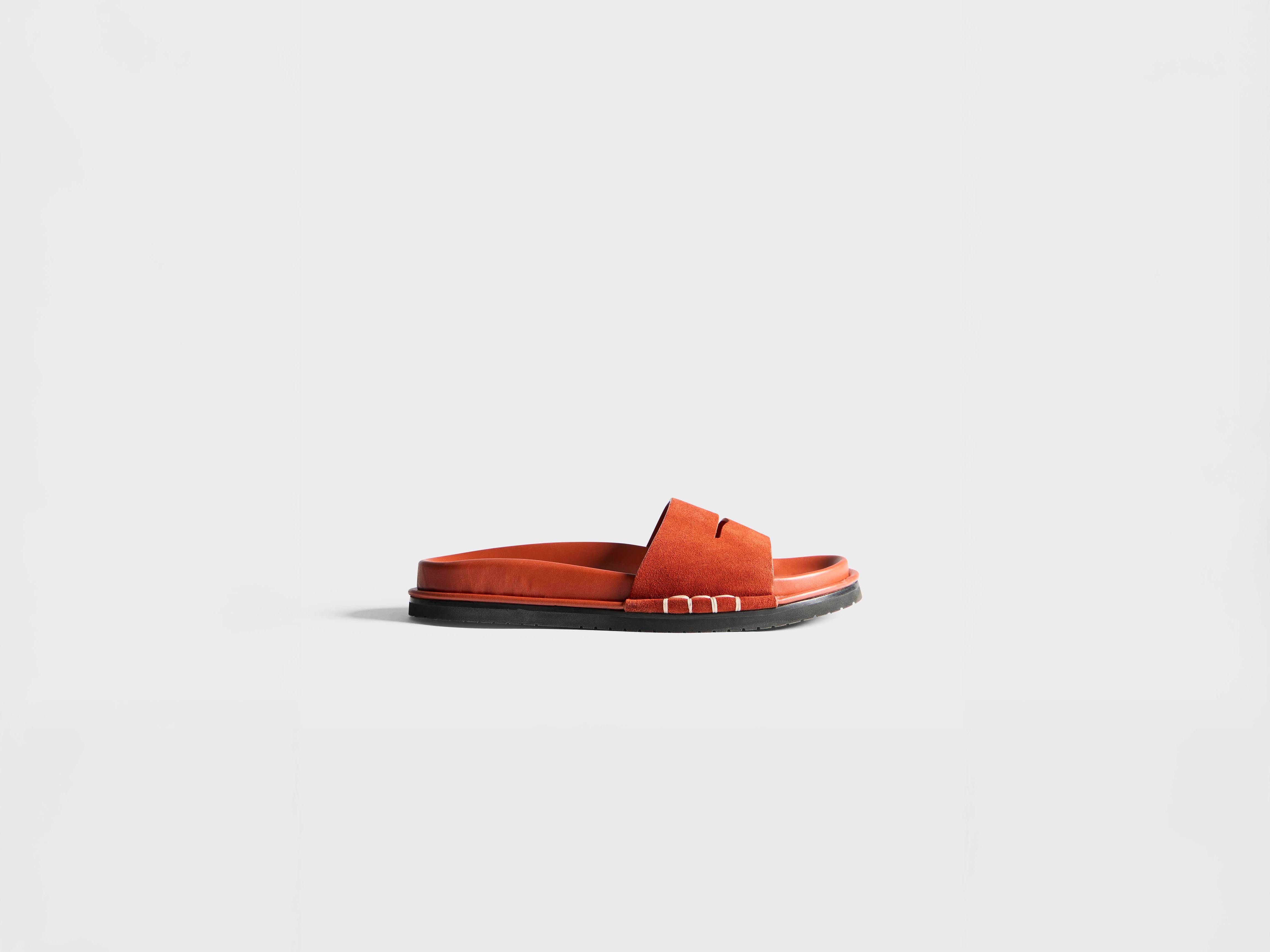 J.W.Anderson Fussbett Loafer Slides Pantoletten Rost Damen