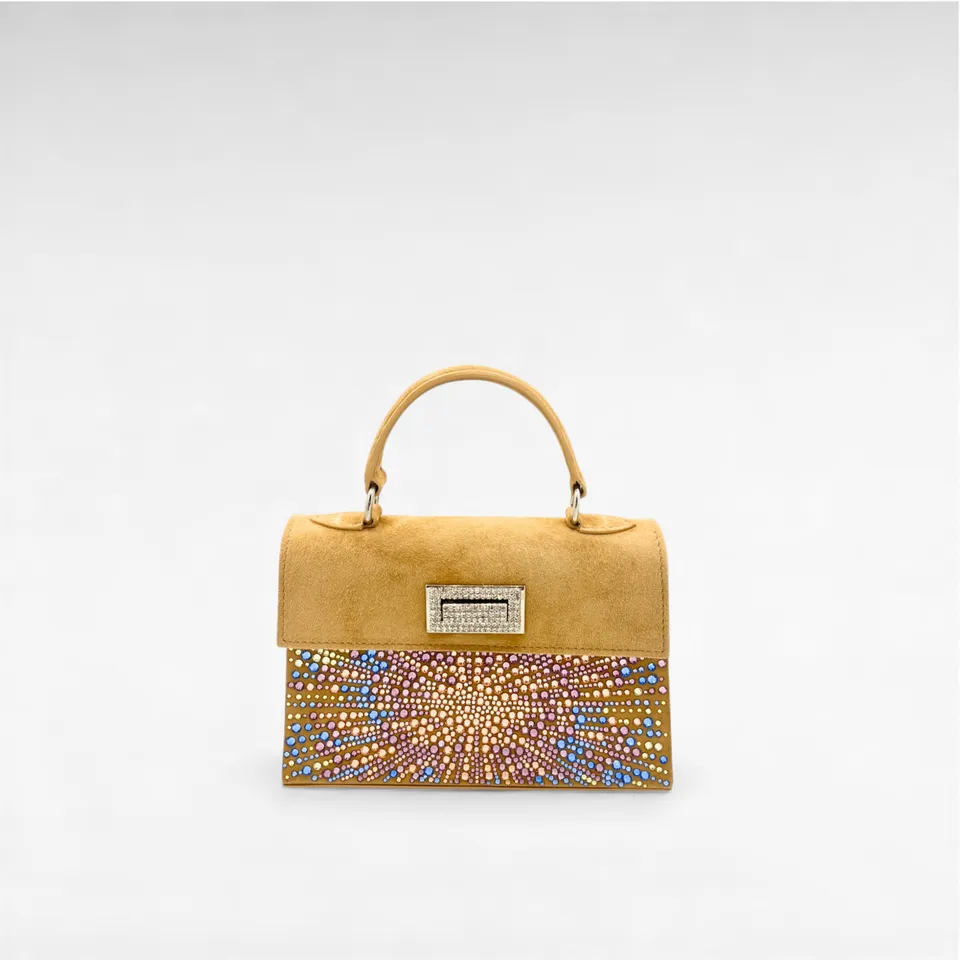 Gedebe Sophie Mini Tasche Suede Kristall 19 cm