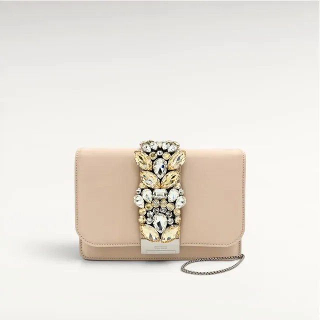 Gedebe Cliky Clutch Satin mit Schmuck-Stickerei