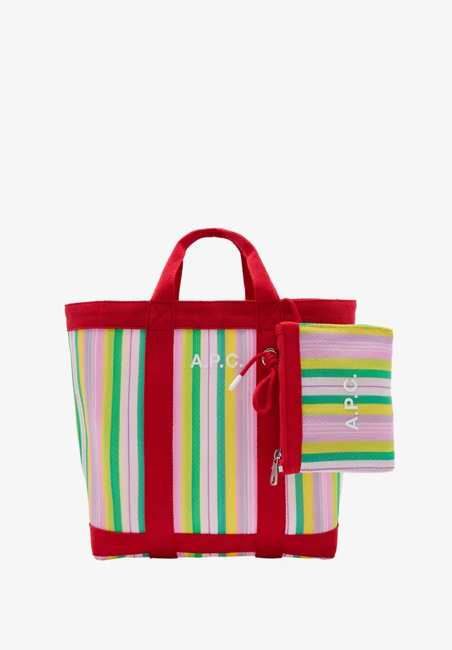 A.P.C. Blaubeere Shopper blau gross Logo
