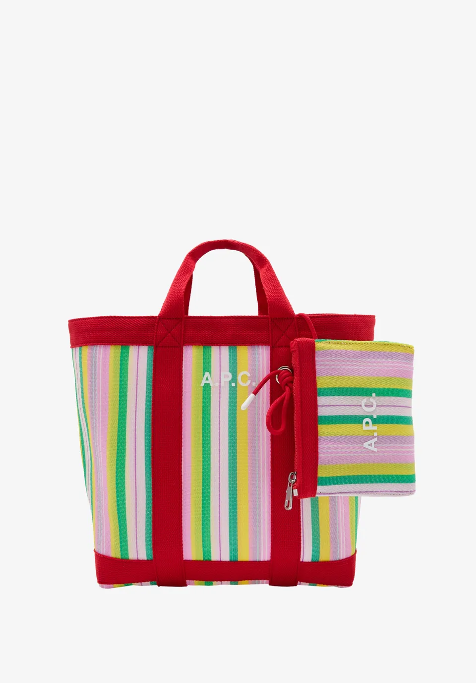 A.P.C. Blaubeere Shopper blau gross Logo