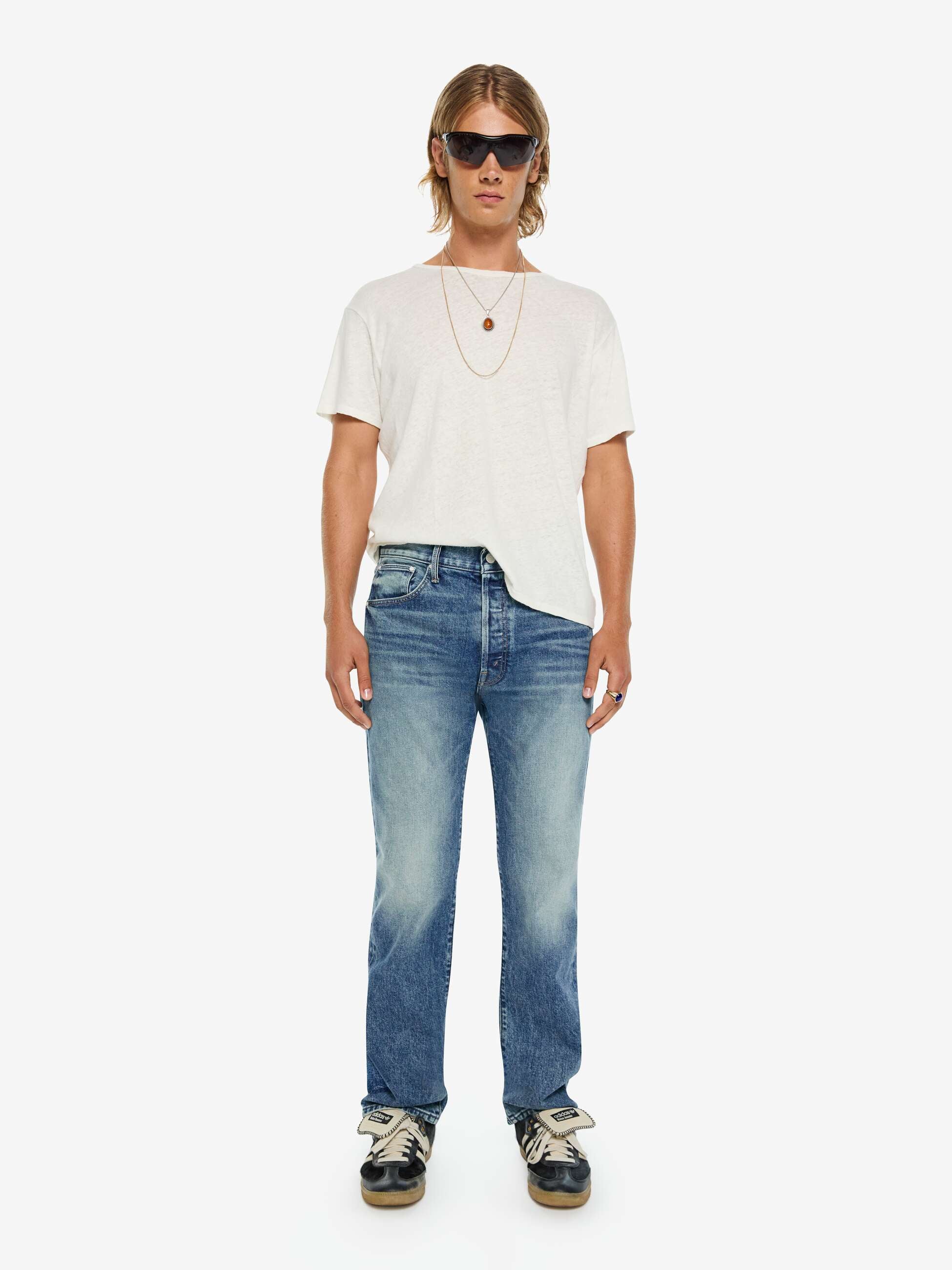 Mother The Ace Straight Jeans Herren Rub Some Dirt On It
