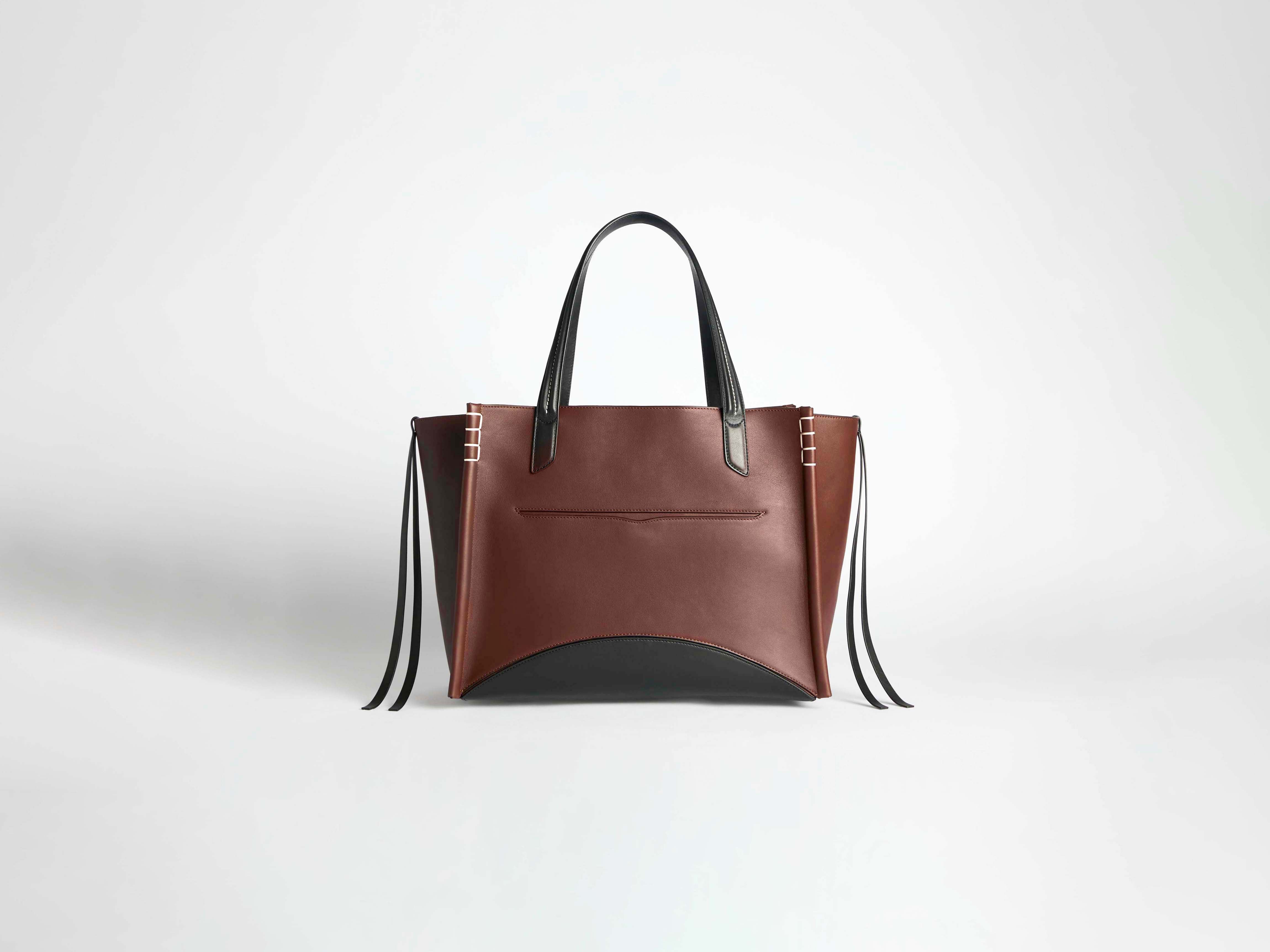 J.W.Anderson Loafer Cabas Tote Bordeaux Schwarz