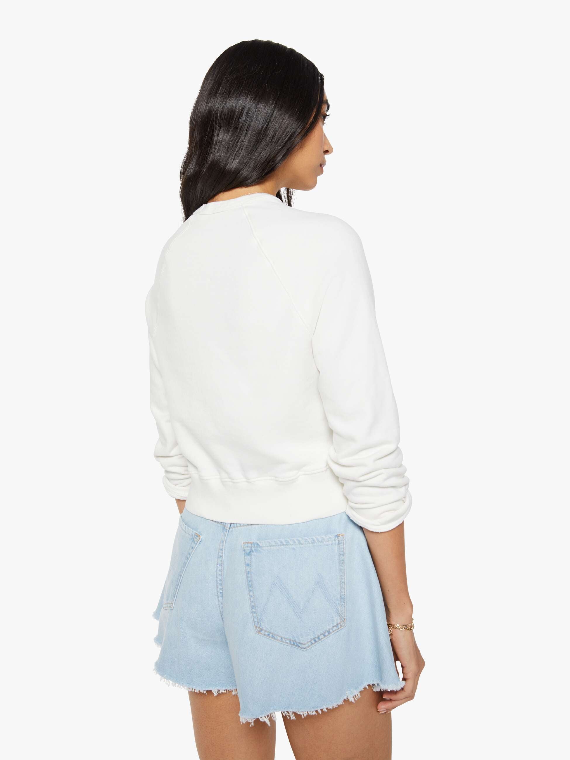 Mother The Itty Concert Sweatshirt Serve N Swerve Weiß Tennis