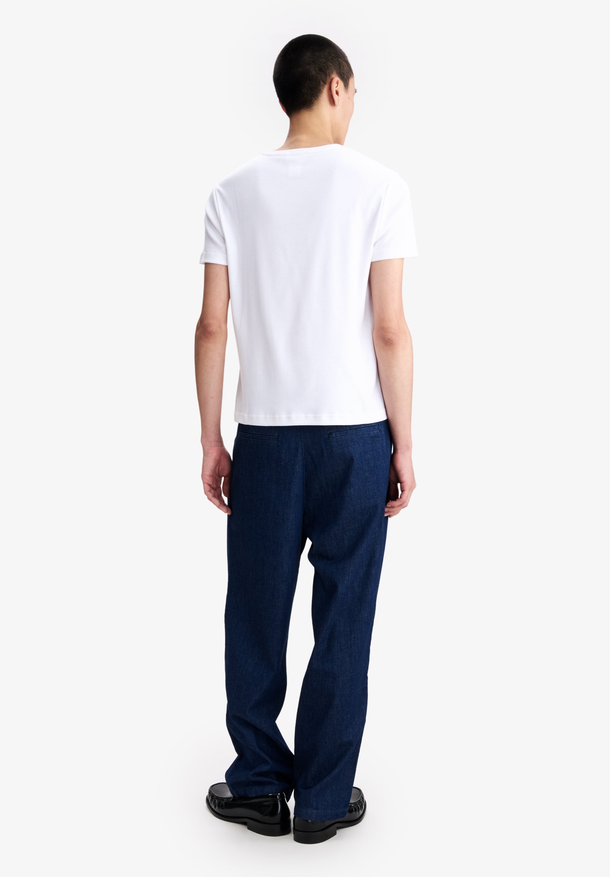 A.P.C. Mikrologo T-Shirt Weiß M Bio-Baumwolle