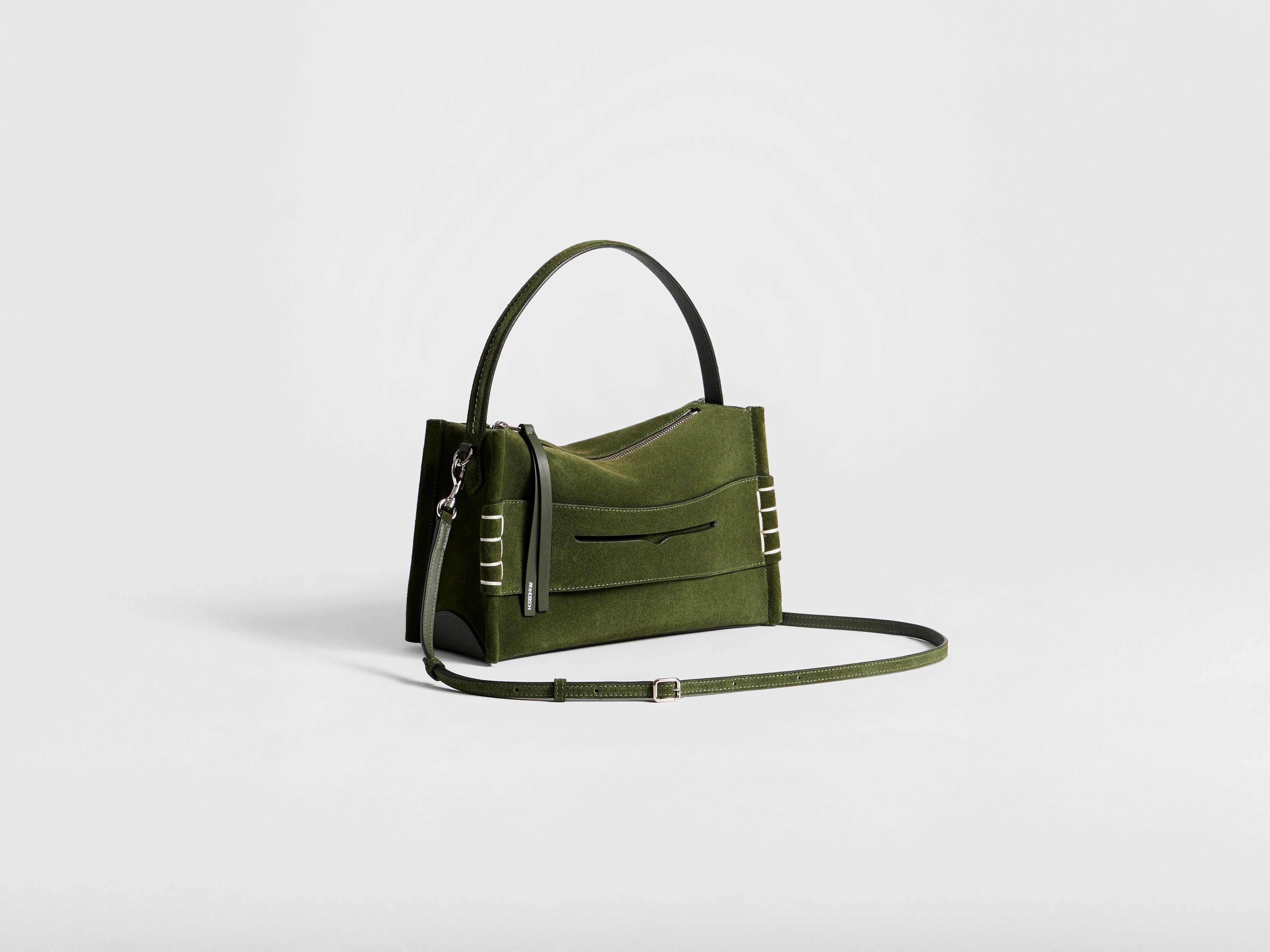 J.W.Anderson Bags Loafer Tasche Khaki Veloursleder