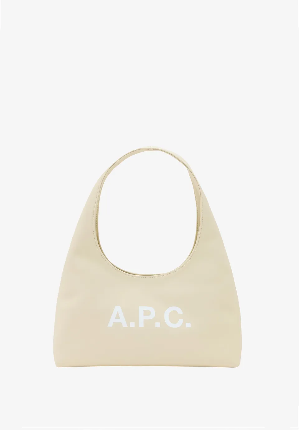 A.P.C. Ninon Baby Shoulder Tasche Weiss Lederoptik