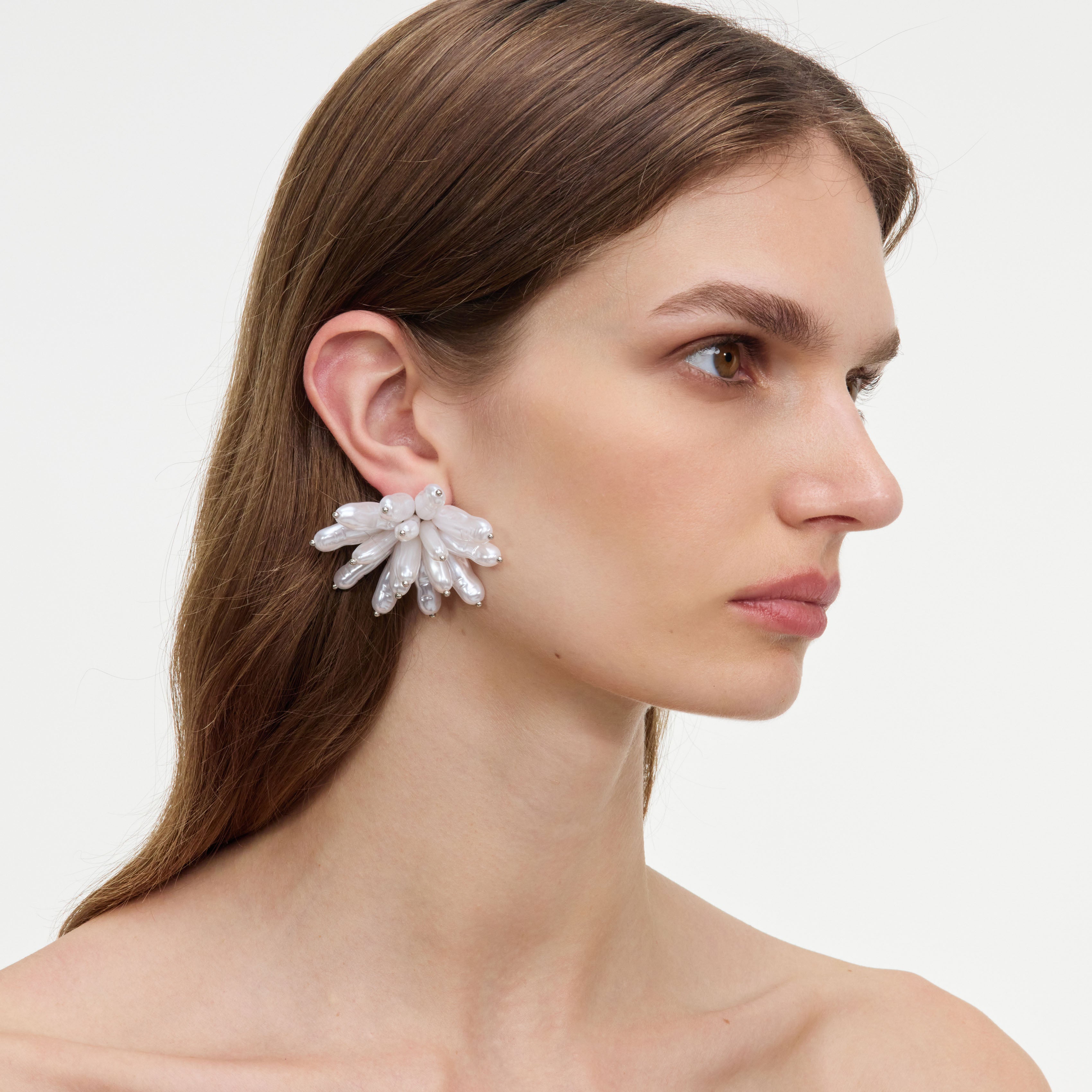 Self Portrait Pearl Cluster Ohrringe Perle Blumen Stecker