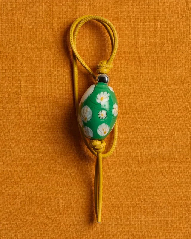 J.W.Anderson Bag Charms Murrina Beaded Charm Anhänger Grün