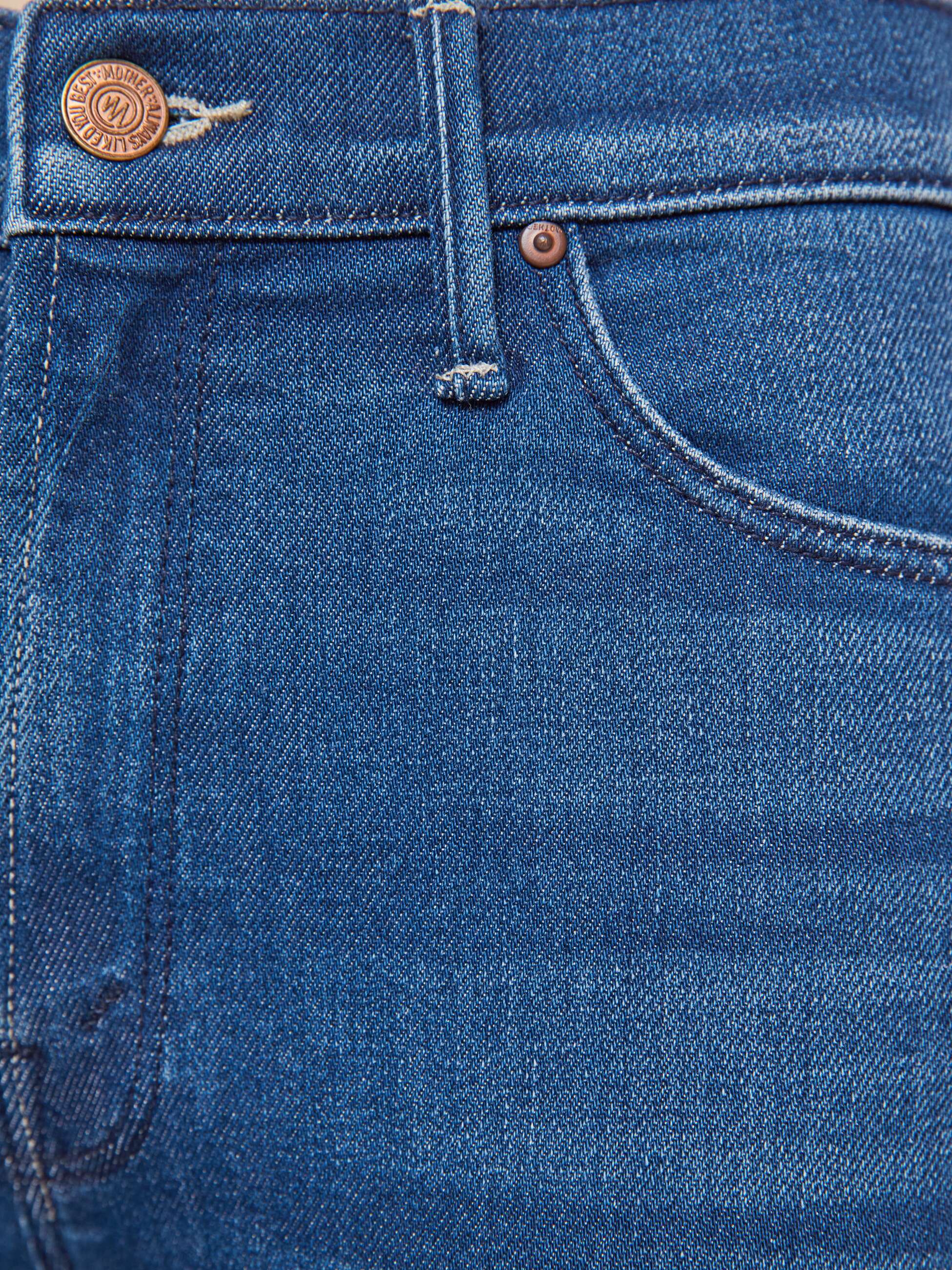 Mother Denim Mid Rise Dazzler Hover Jeans Mittelblau