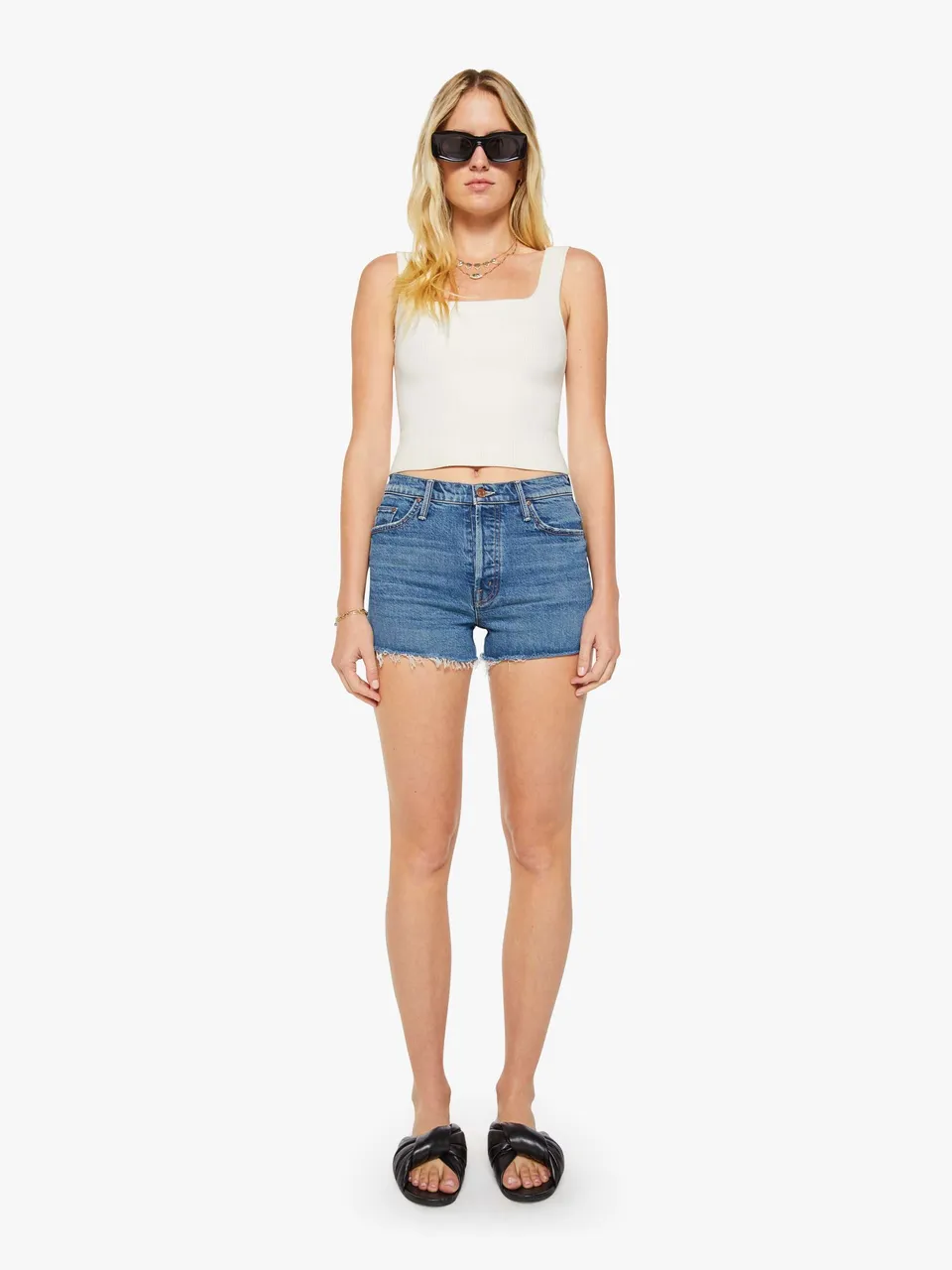 Mother Tomcat Kick Fray Short Thrill Seeker High Waist