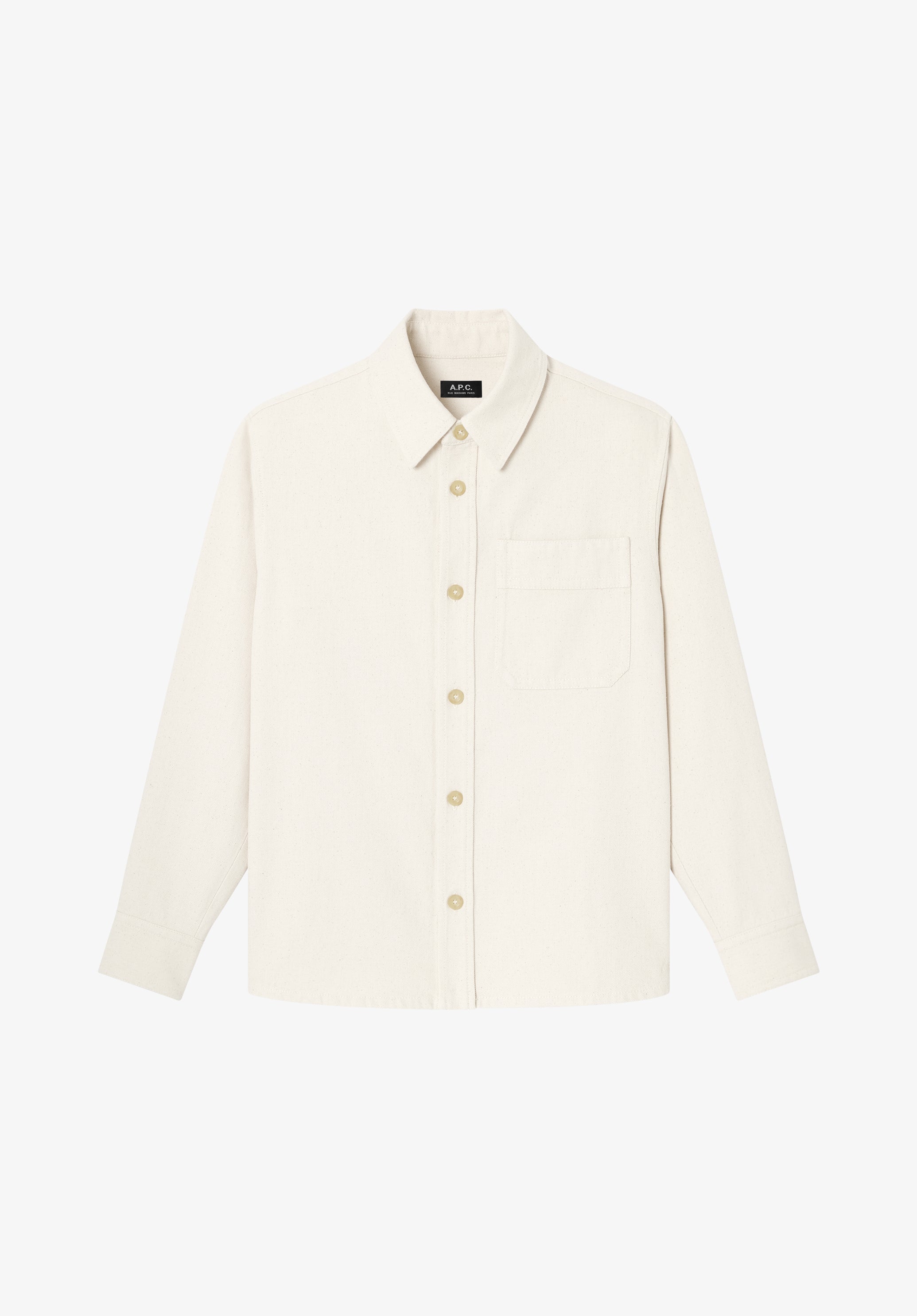 A.P.C. Overshirt Denim cremeweiß Größe M Bio
