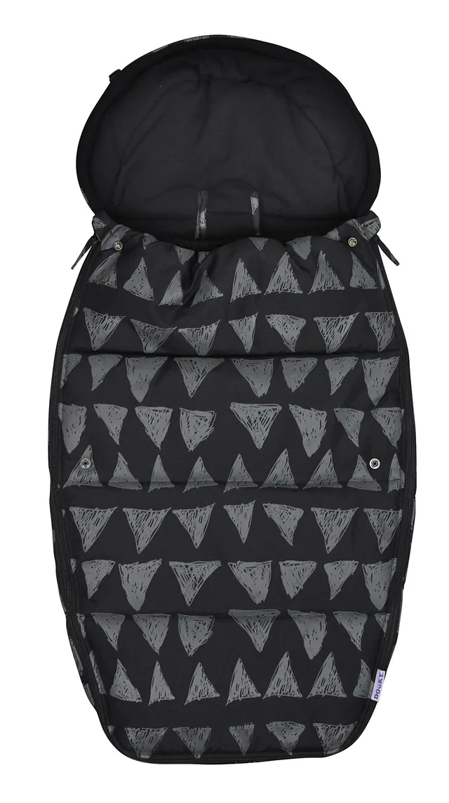 Dooky Footmuff Fußsack L Black Tribal 98x50 cm Winter Wasserdicht