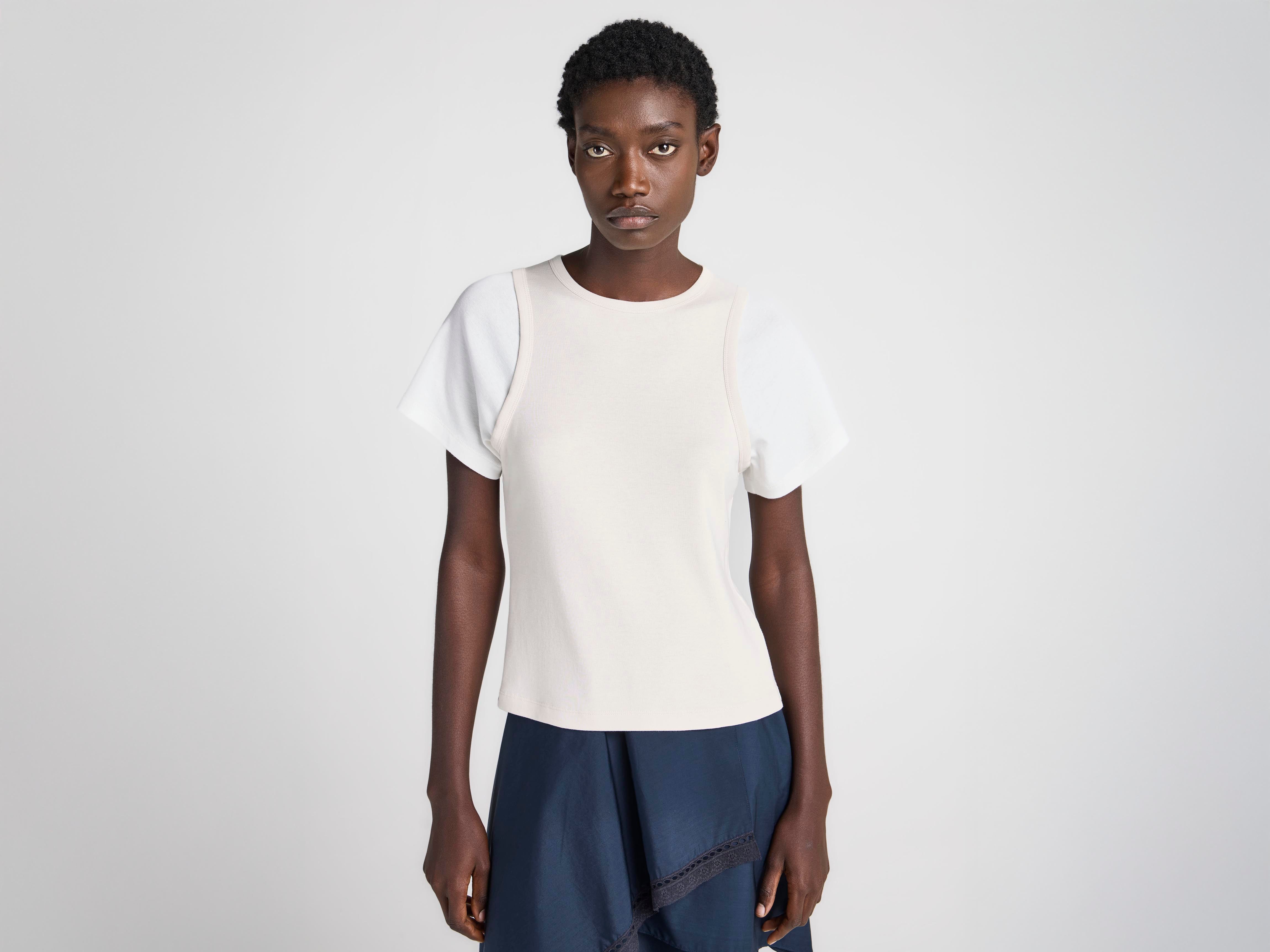 J.W. Anderson Shirts Double-Layered T-Shirt Damen Layer