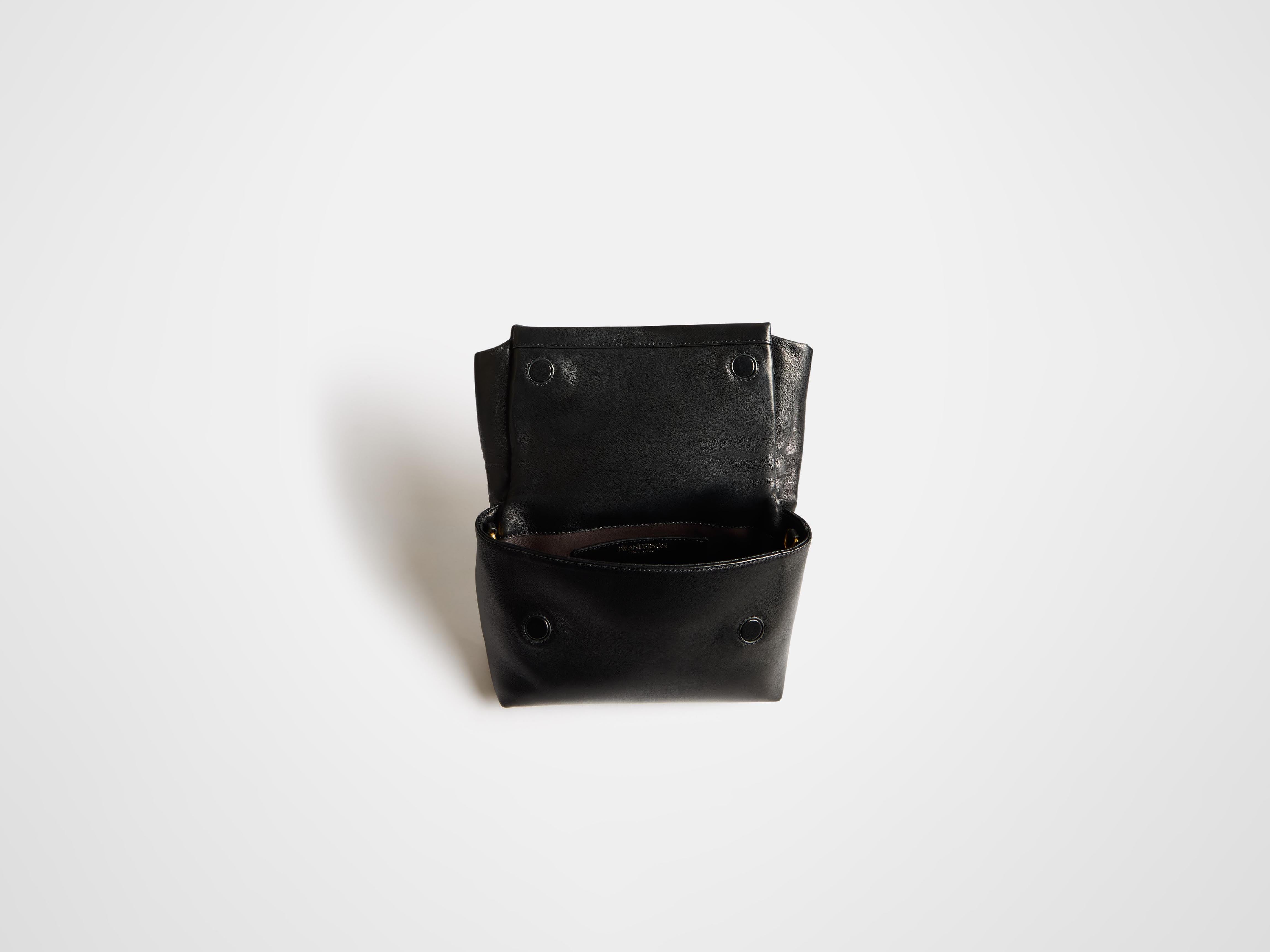 J.W.Anderson Twister Bag Medium Lederhandtasche Schwarz Nappa
