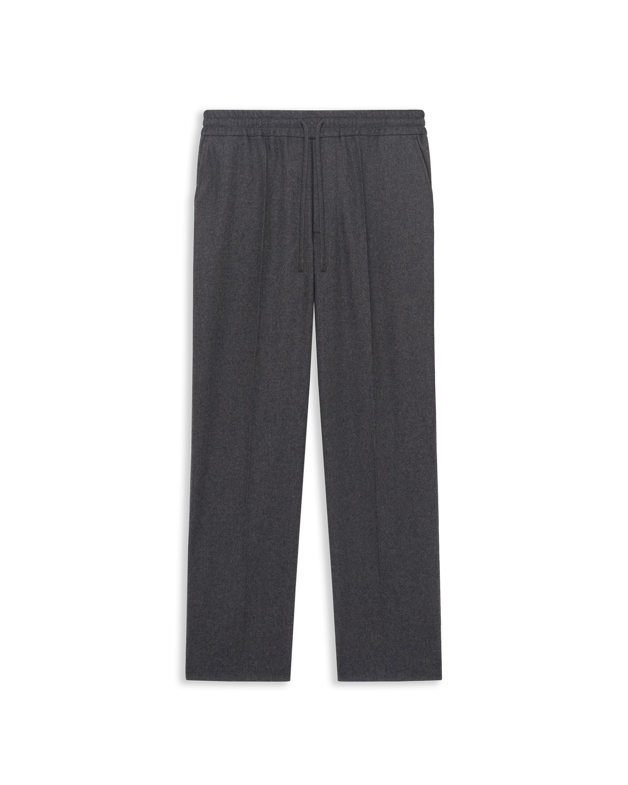 Drôle De Monsieur Le Pantalon Flanelle Hose Wolle Grau