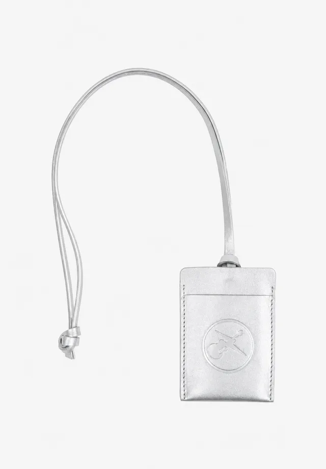 A.P.C. Bags Dough Kartenetui Metallic-Leder TU